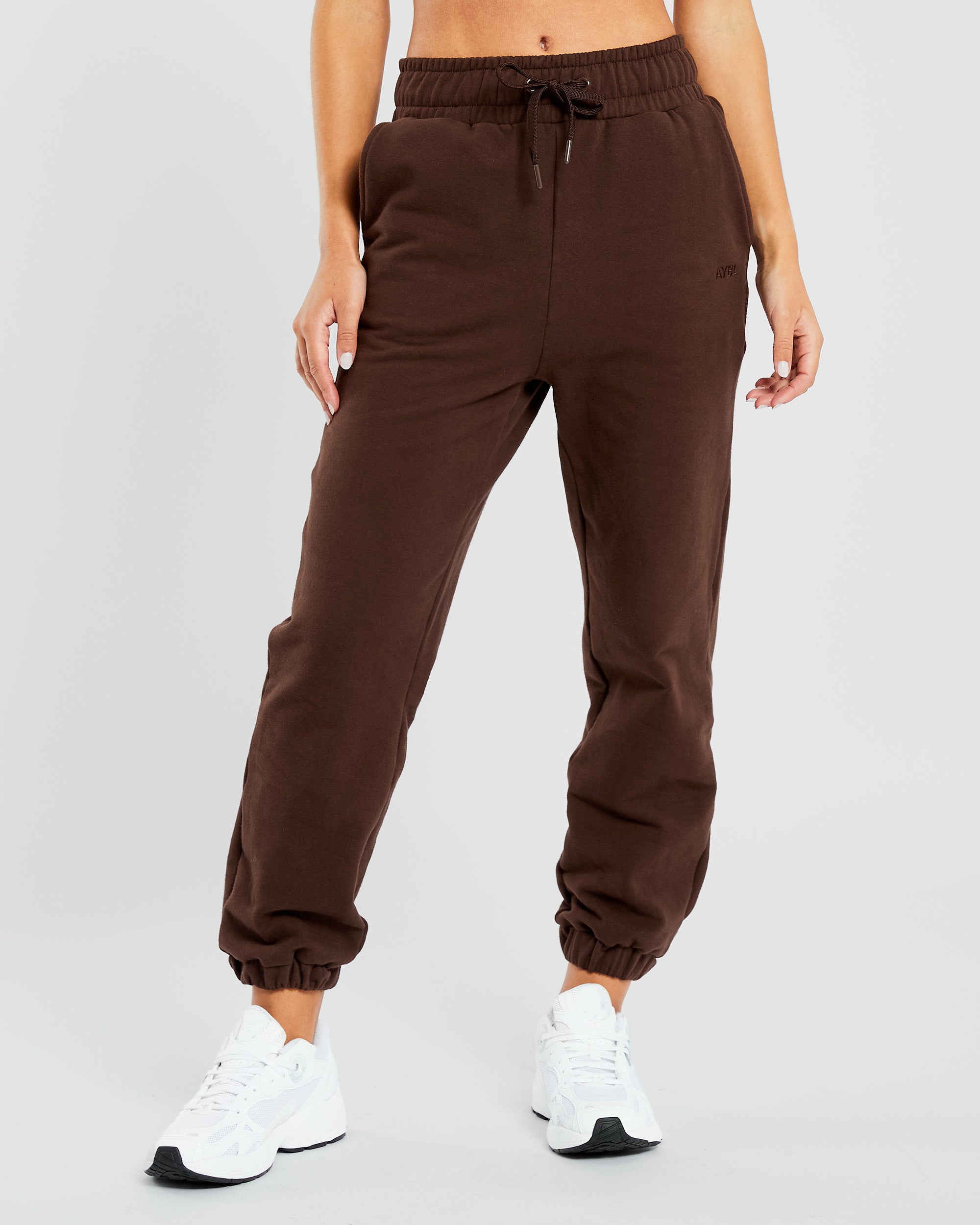 Pantalon de jogging décontracté de tous les jours - Marron cacao