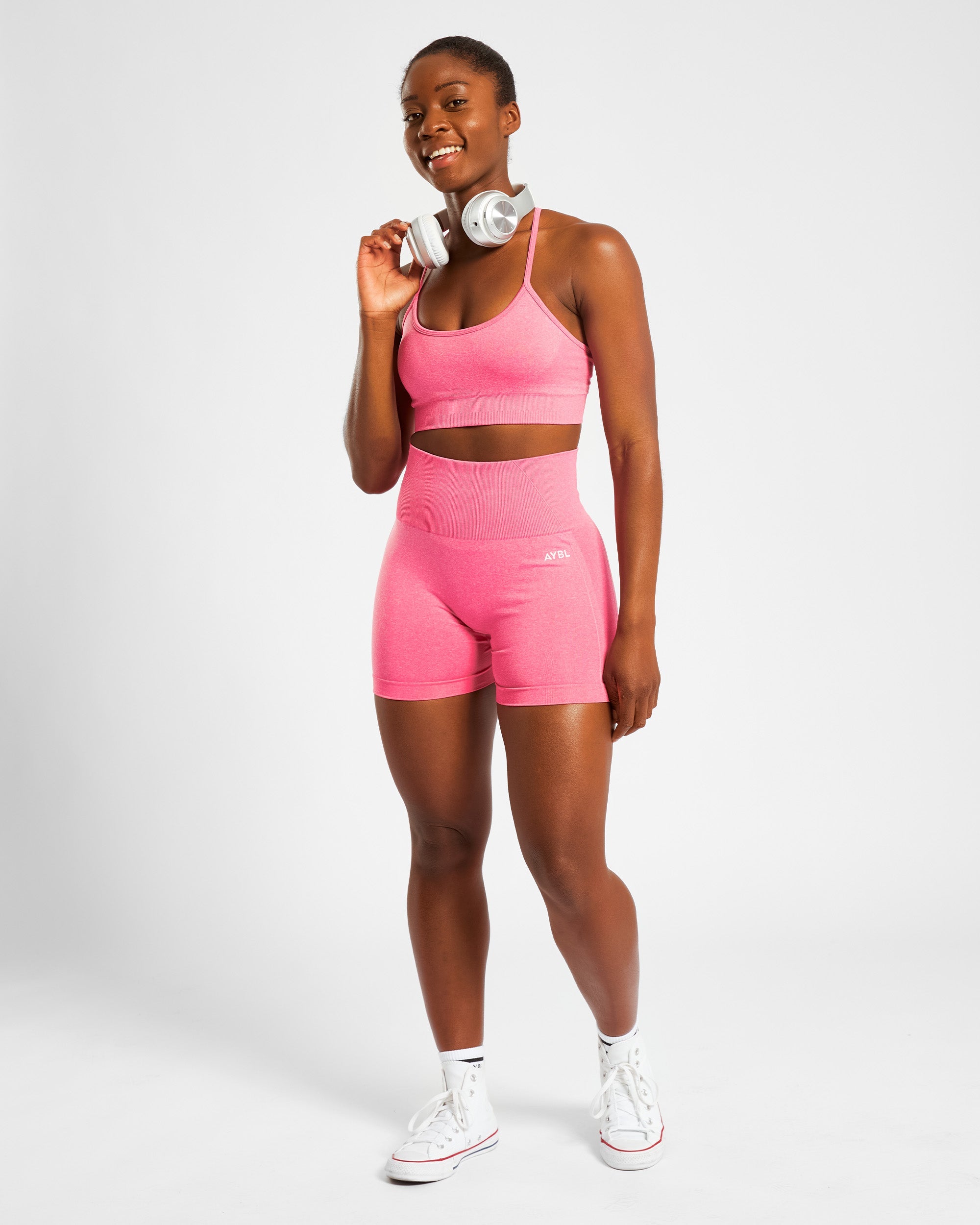 Empower Seamless Sports Bra - Pink Marl