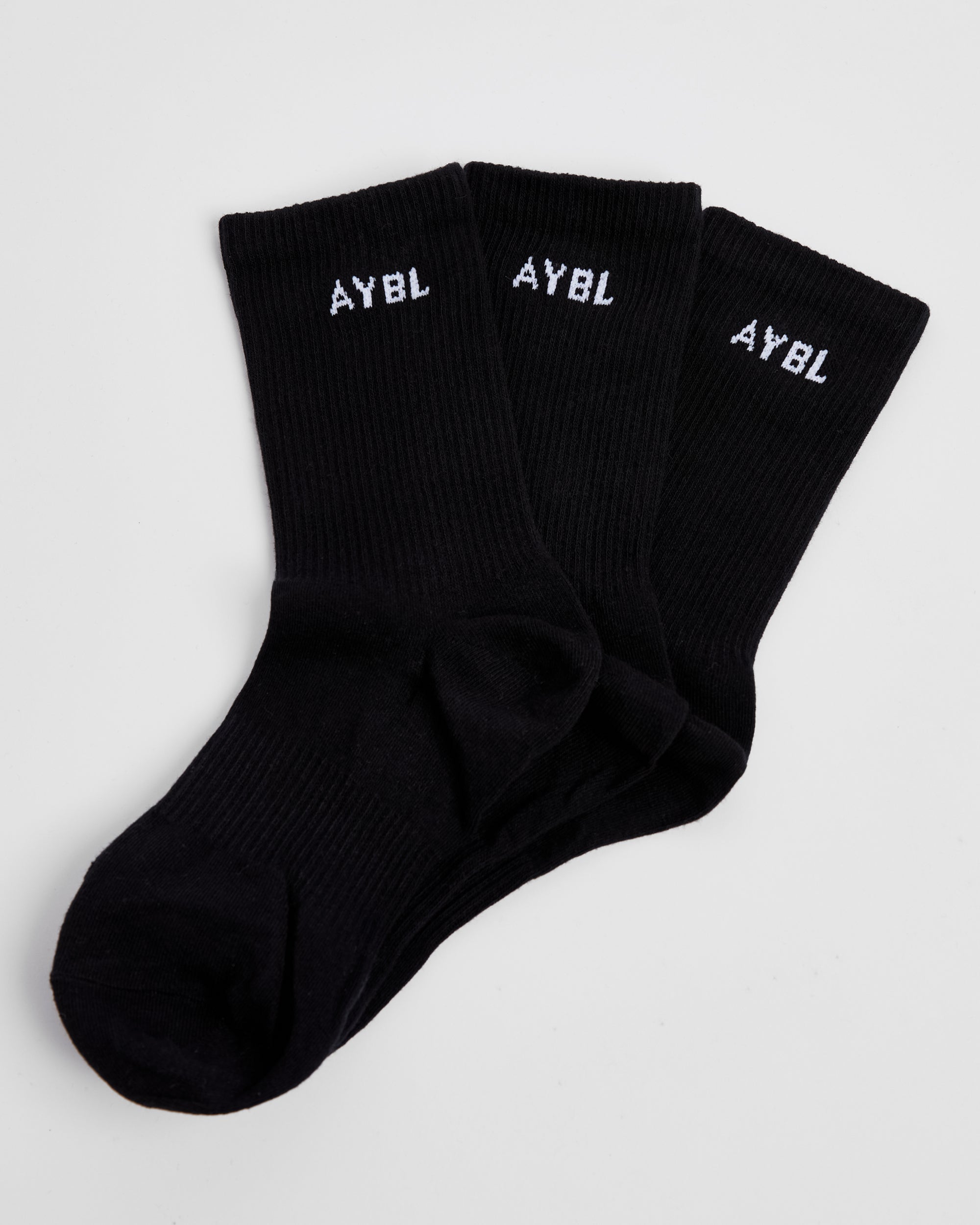 Chaussettes Everyday Crew (paquet de 3) - Noir