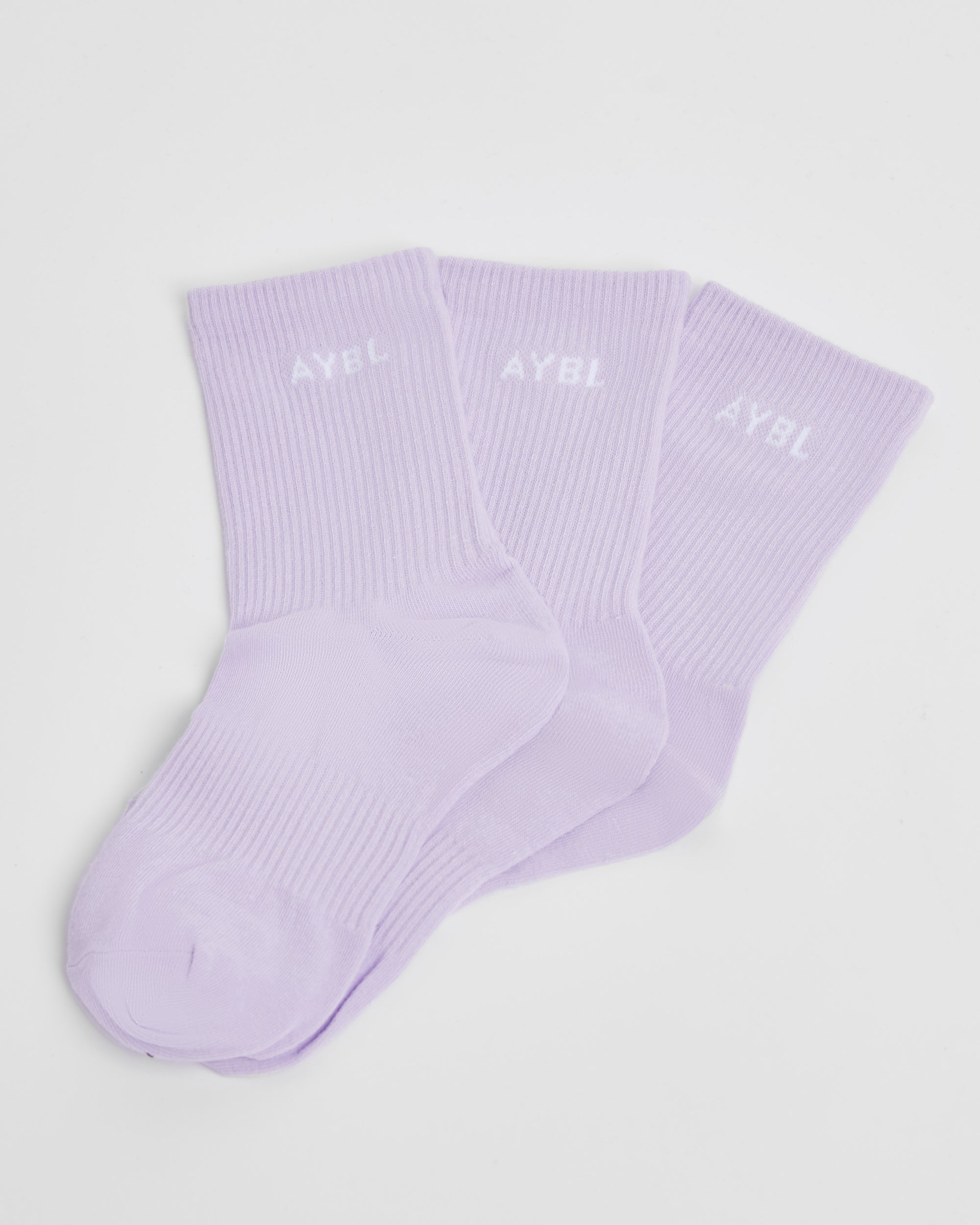 Everyday Crew Socks (3 Pack) - Purple