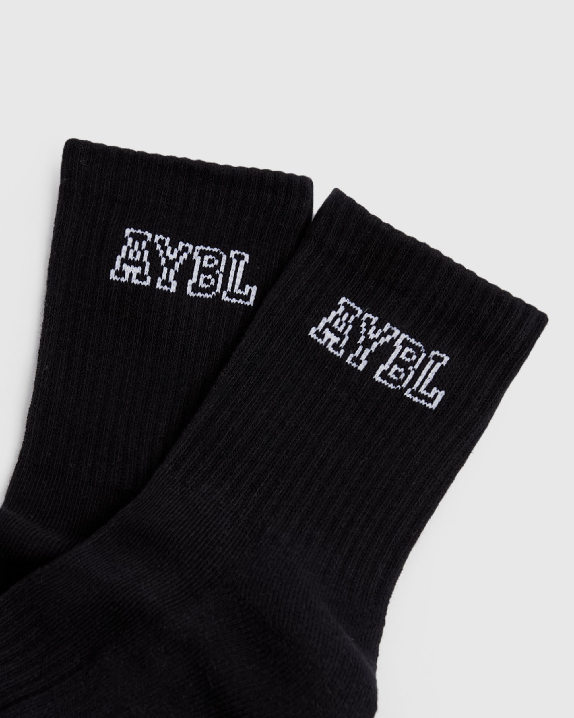 Varsity Crew Socks - Black