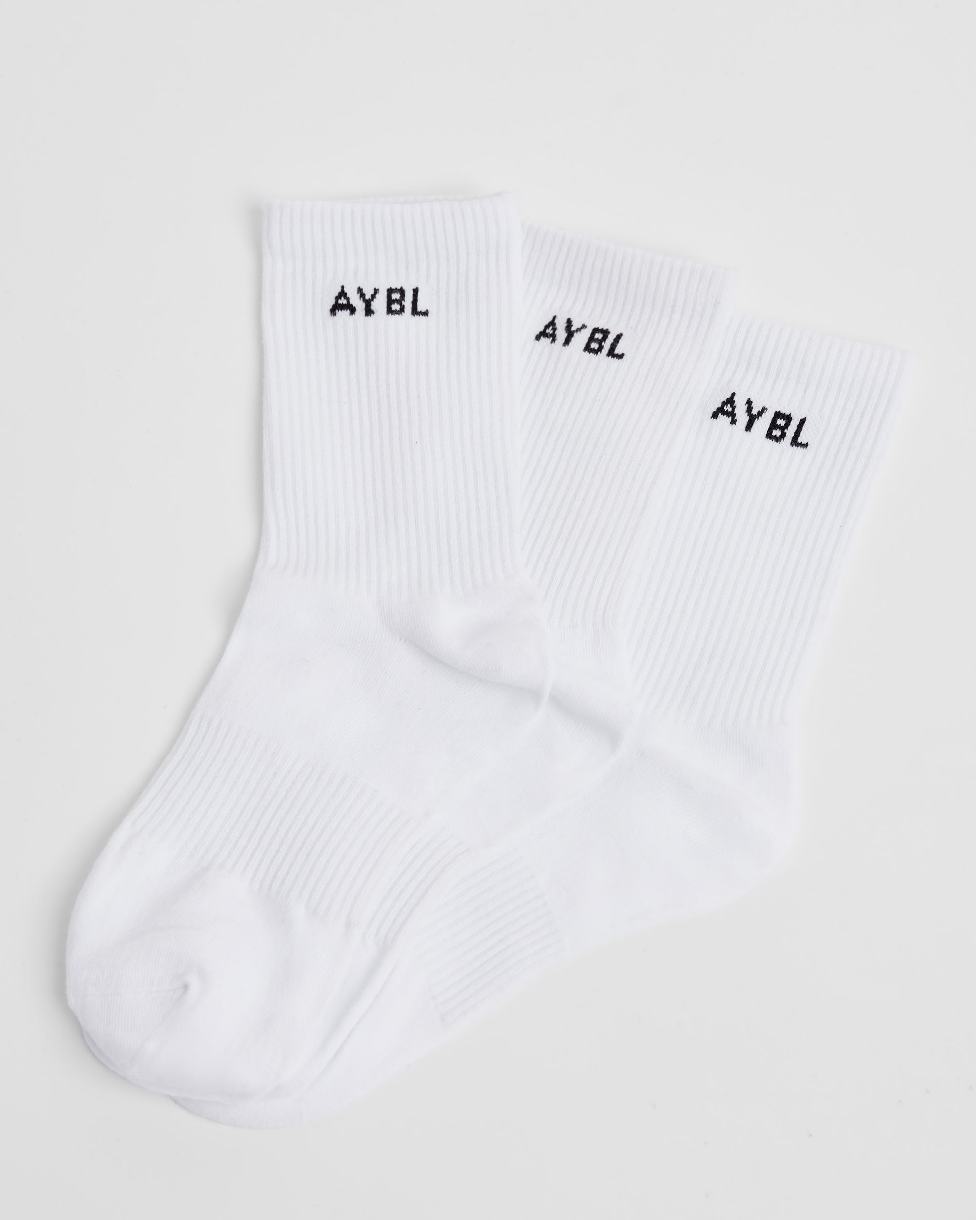 Chaussettes Everyday Crew (paquet de 3) - Blanc