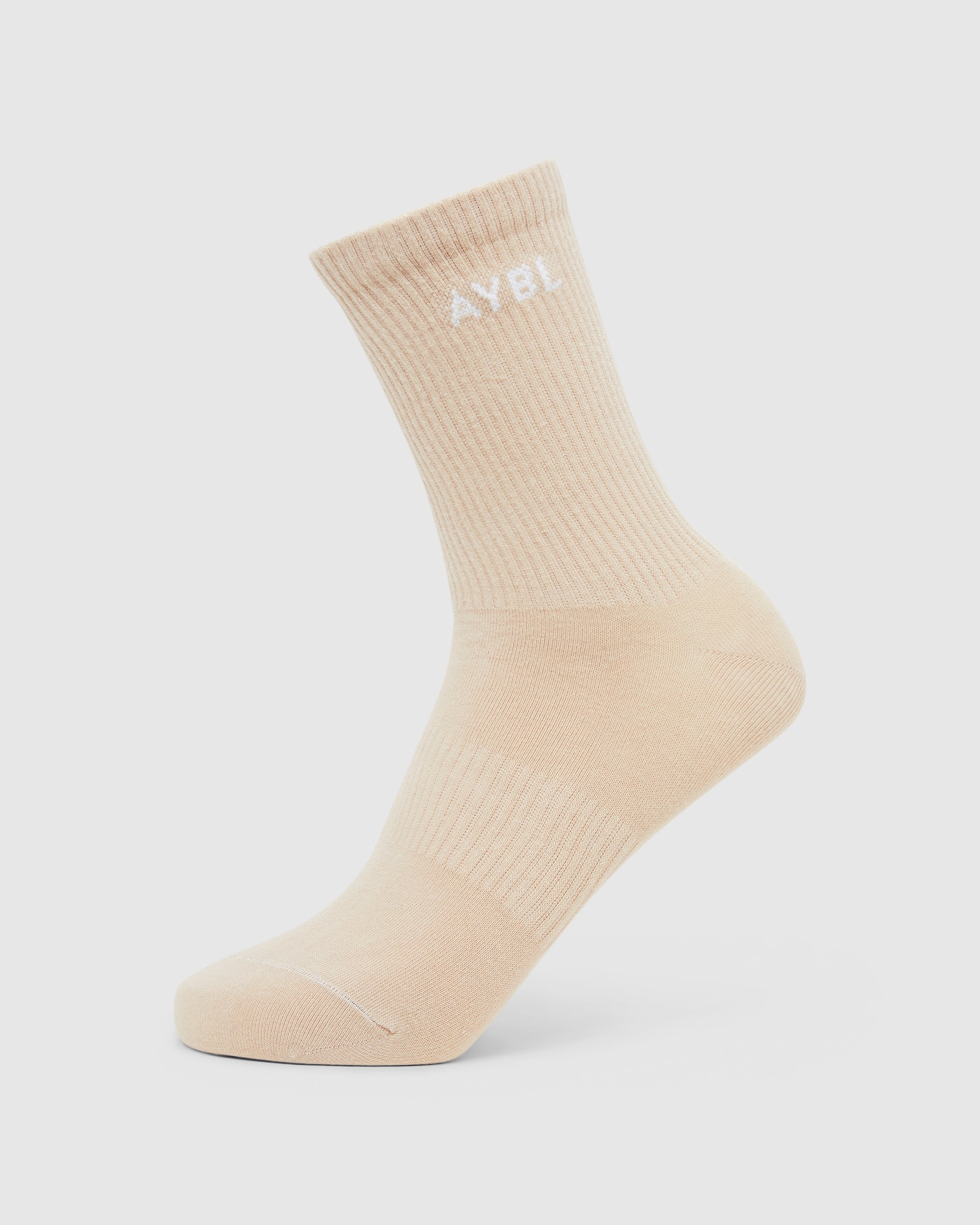 Everyday Crew Socken (3er-Pack) – Nude/Mokka/Braun