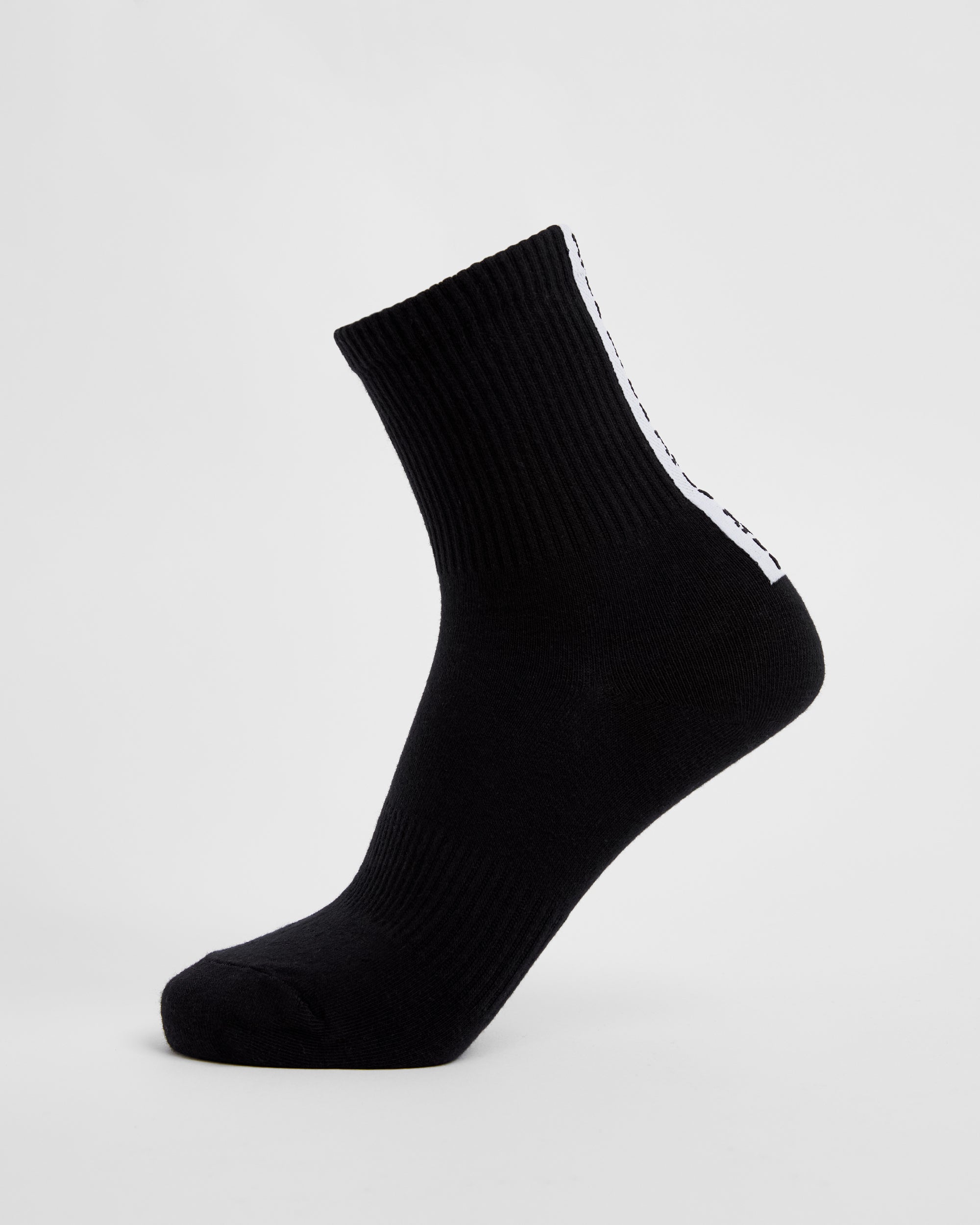 Chaussettes Everyday Back Stripe Crew (Paquet de 3) - Noir