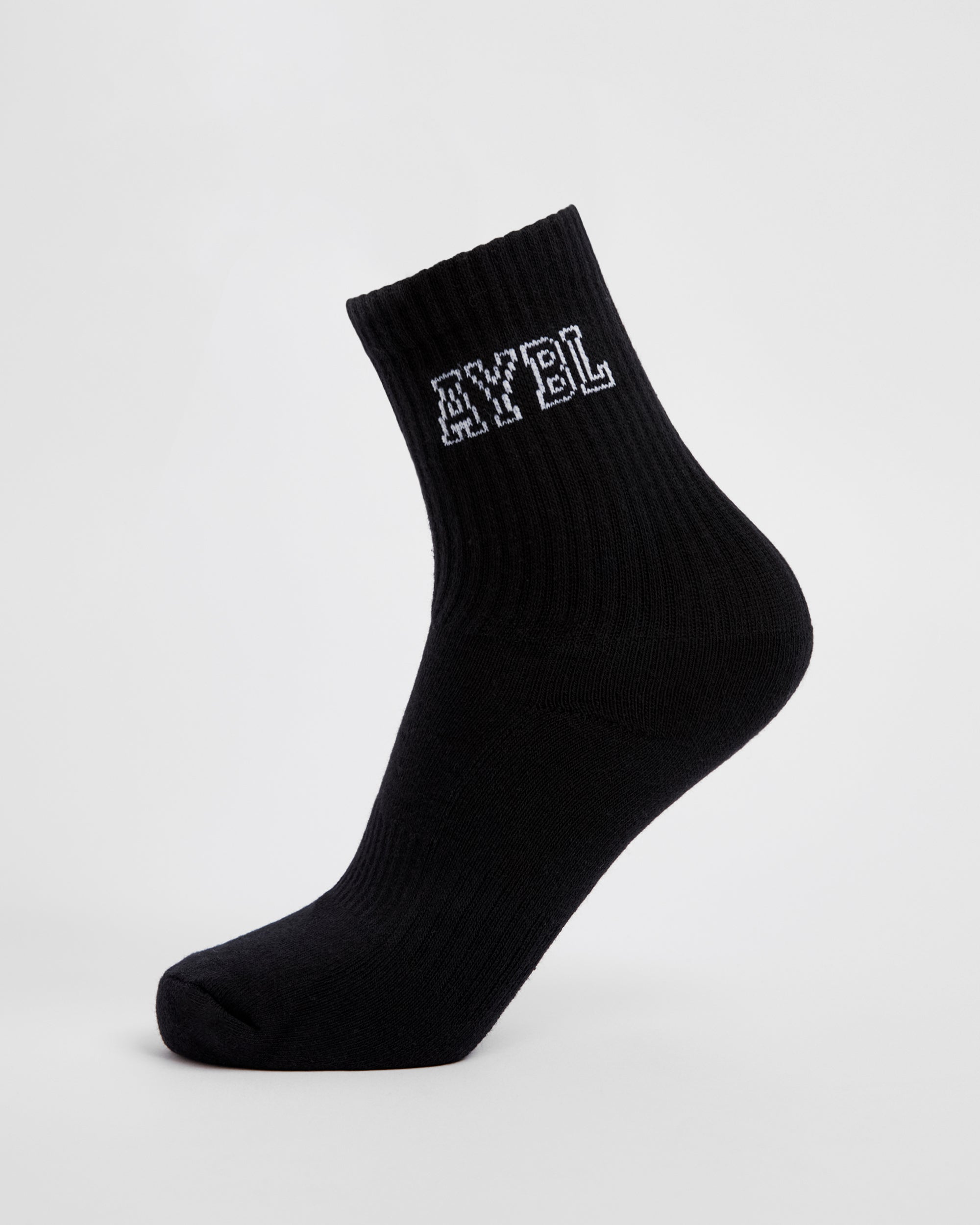 Varsity Crew Socken – Schwarz