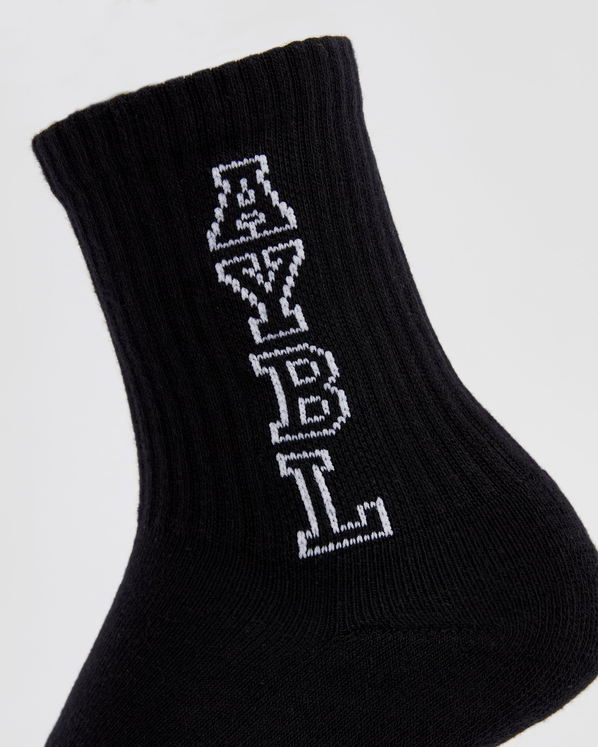 Varsity Vertical Crew Socken – Schwarz