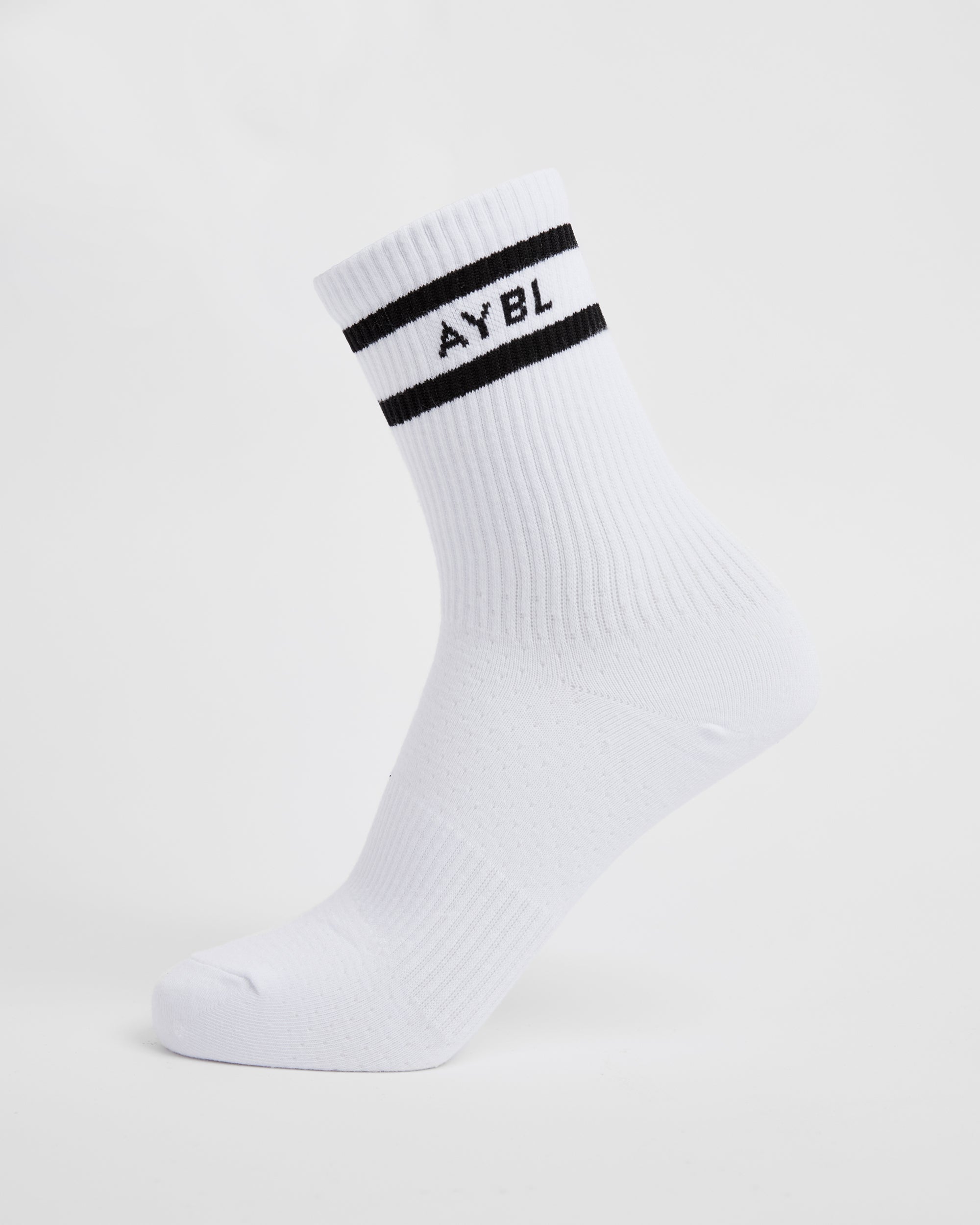 Chaussettes Everyday Double Stripe Crew (Paquet de 3) - Blanc