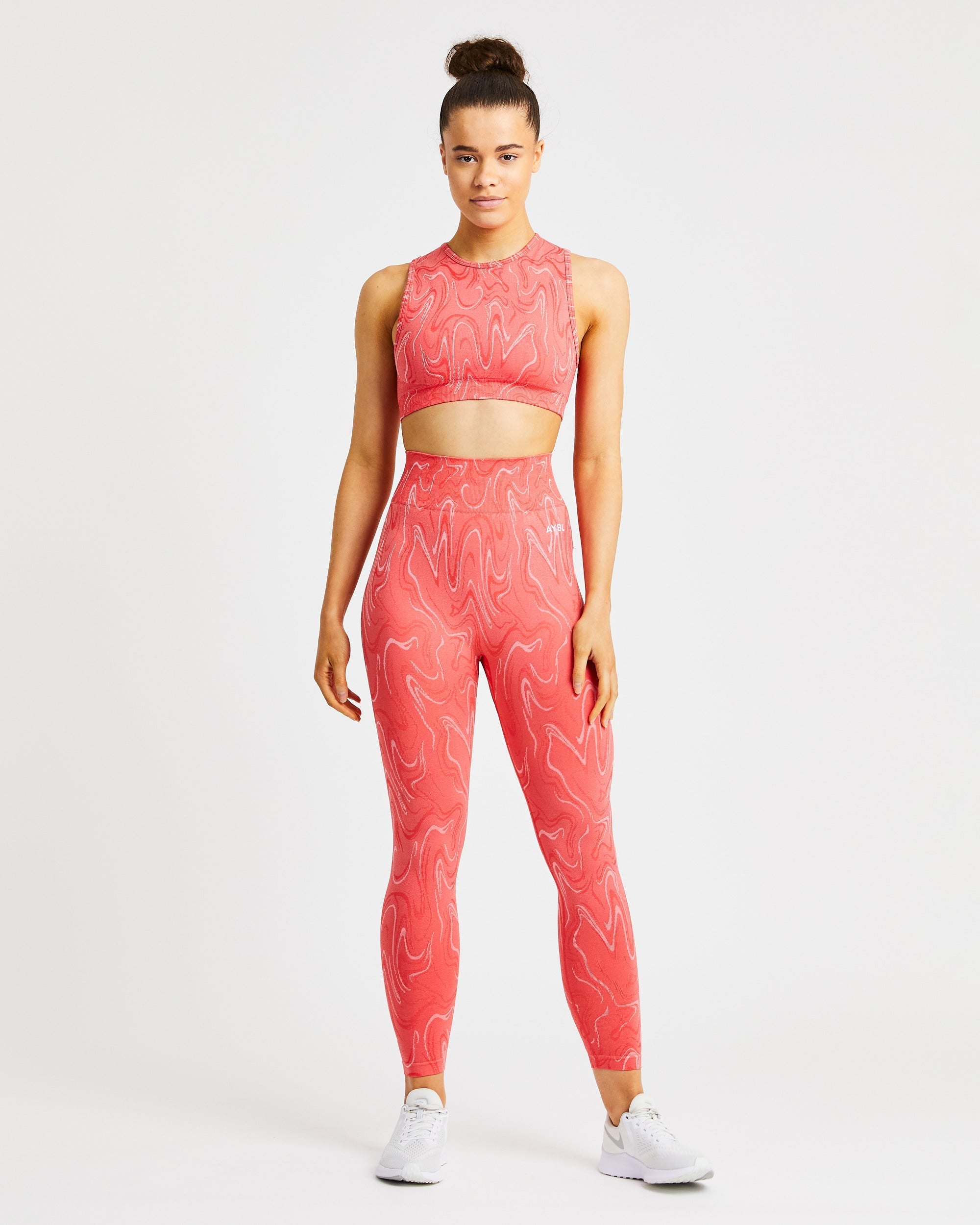 Legging sans couture Velocity - Corail