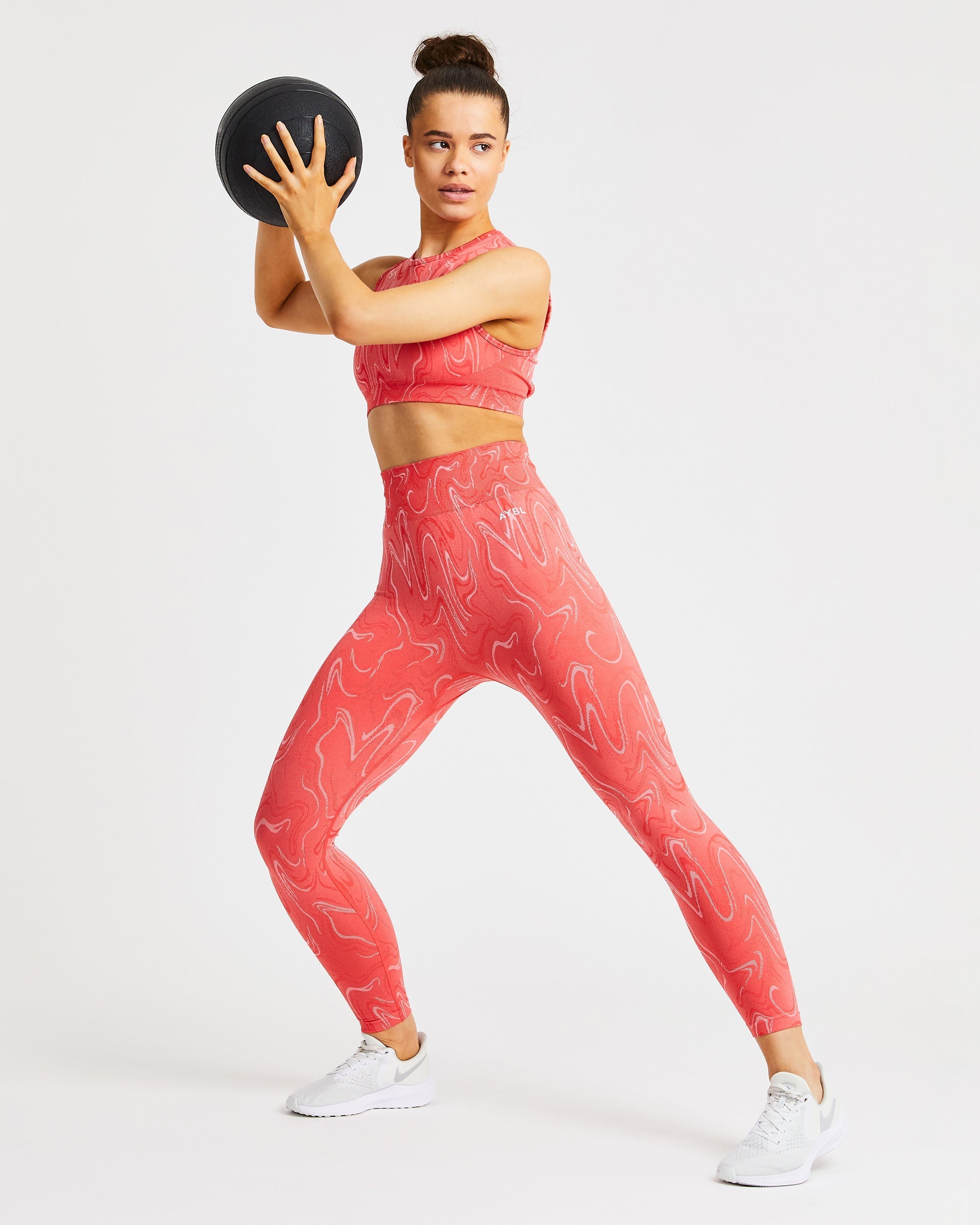 Legging sans couture Velocity - Corail