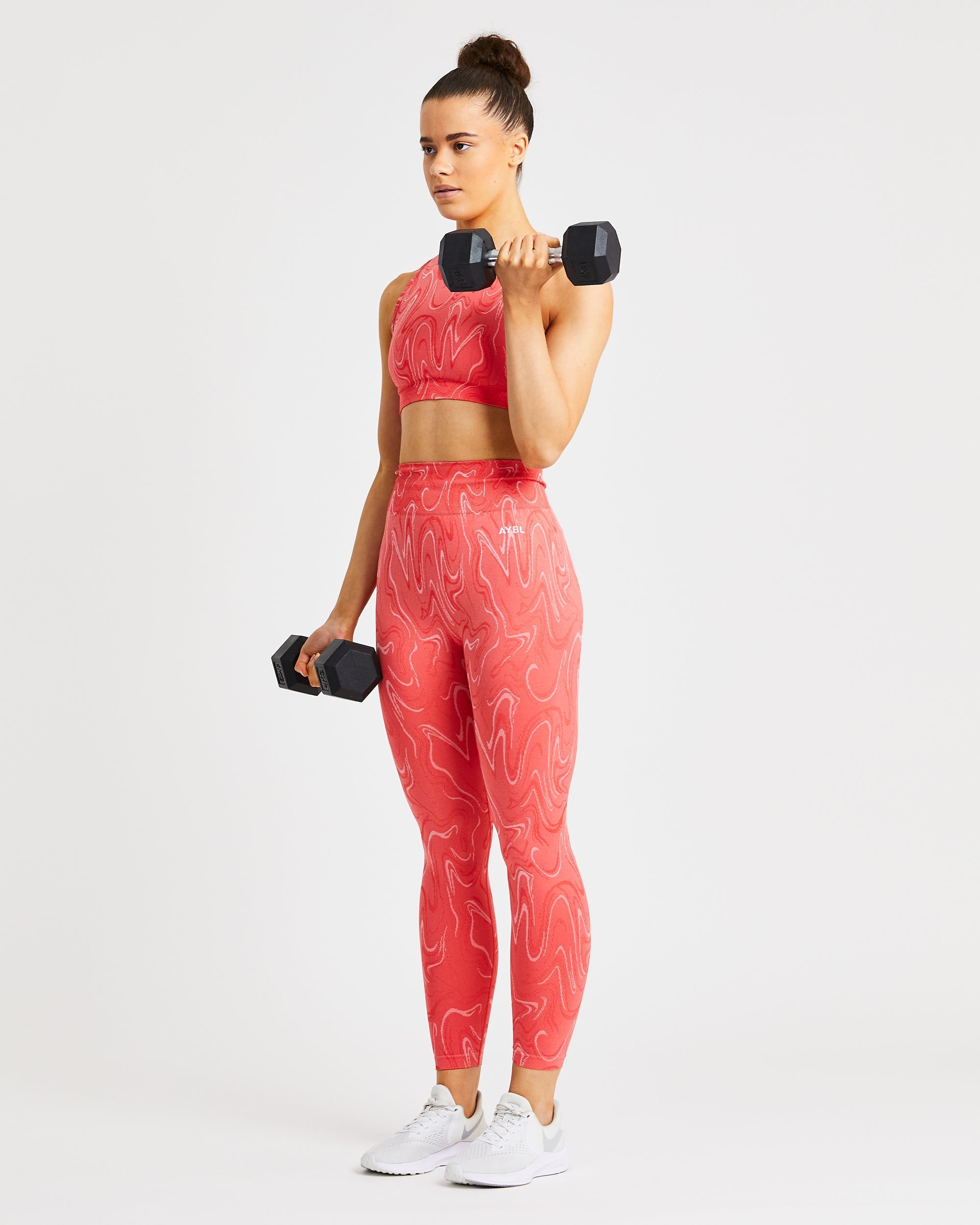 Legging sans couture Velocity - Corail