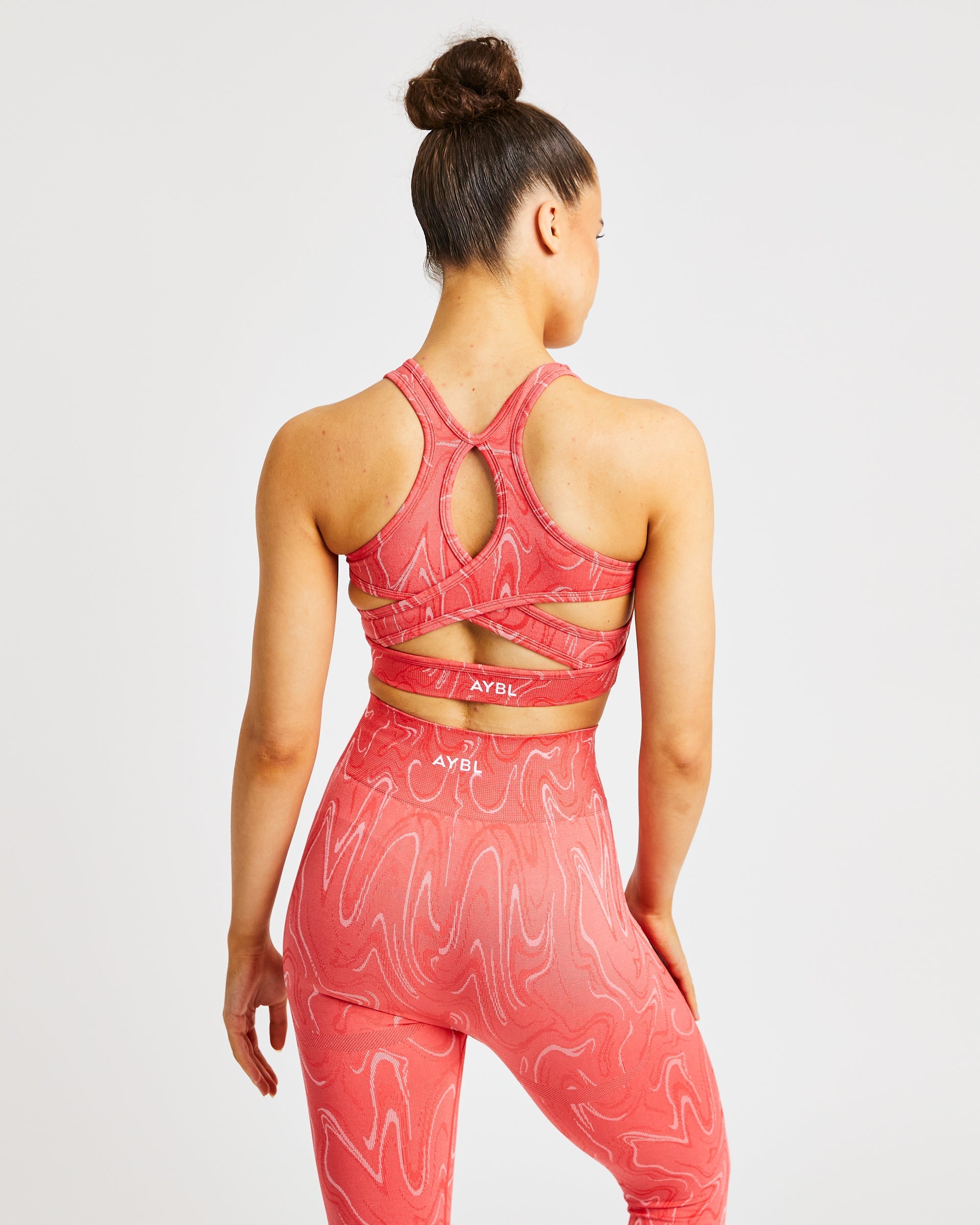 Soutien-gorge de sport sans couture Velocity - Corail