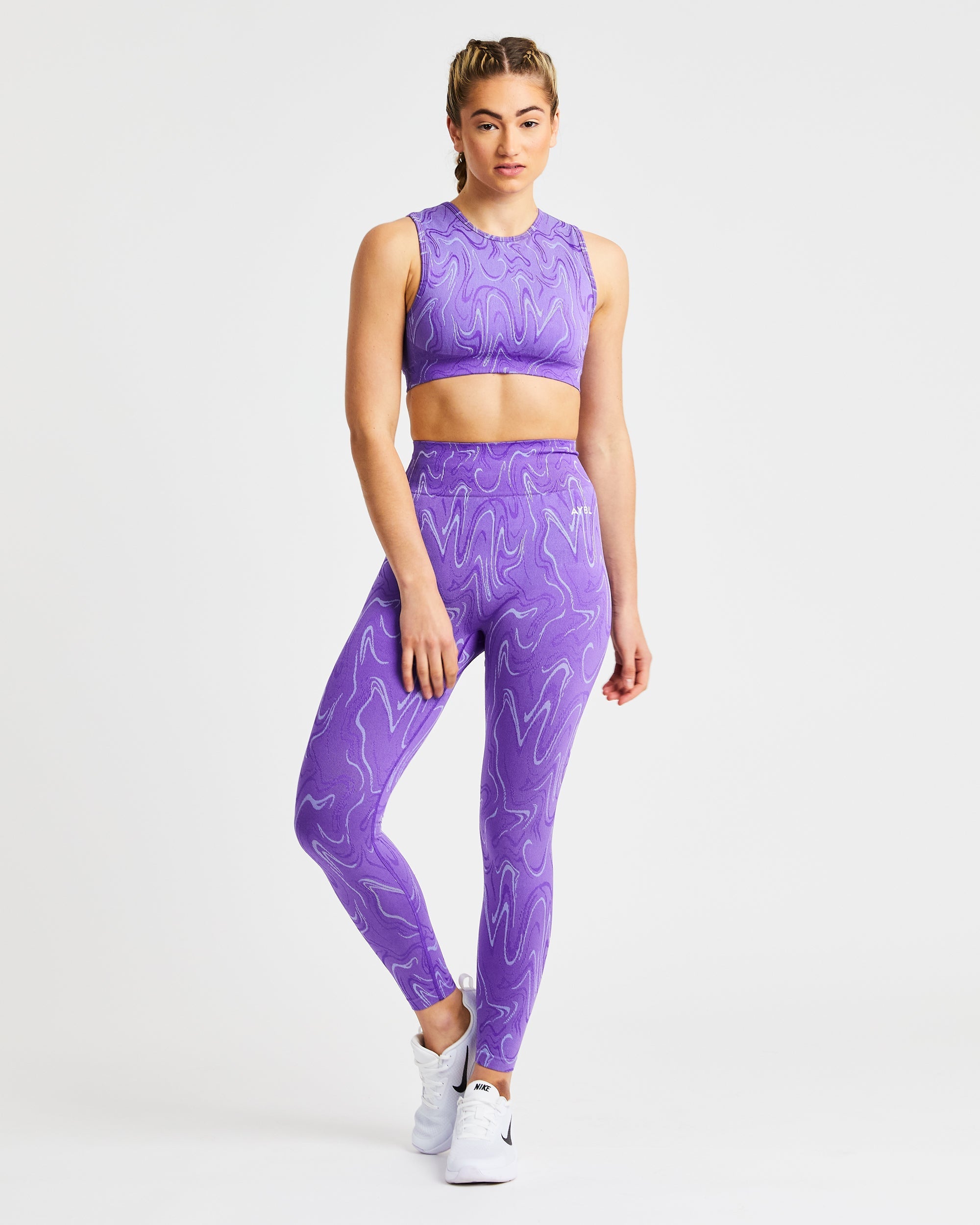 Velocity Seamless Crop Vest – Lila