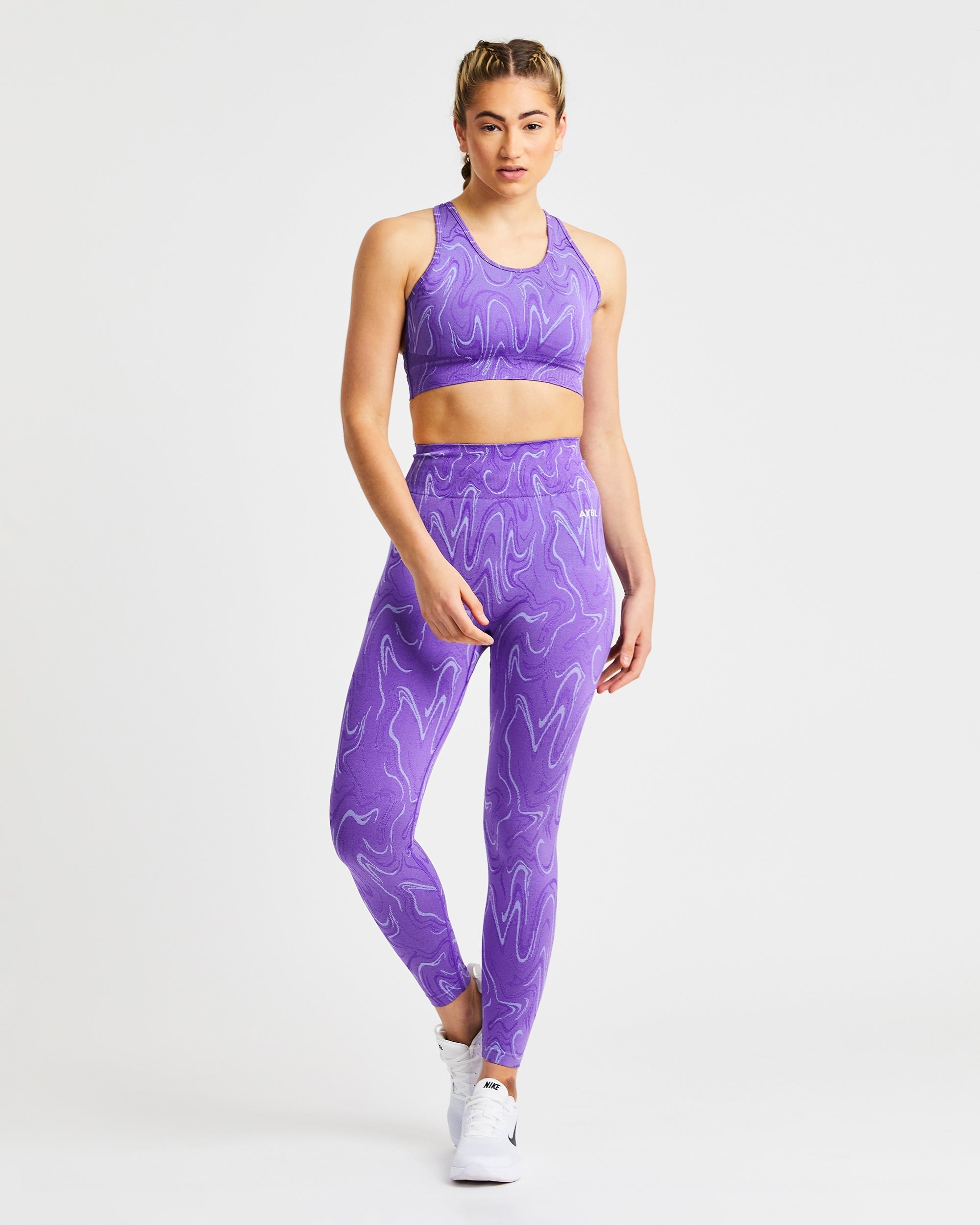 Legging sans couture Velocity - Violet