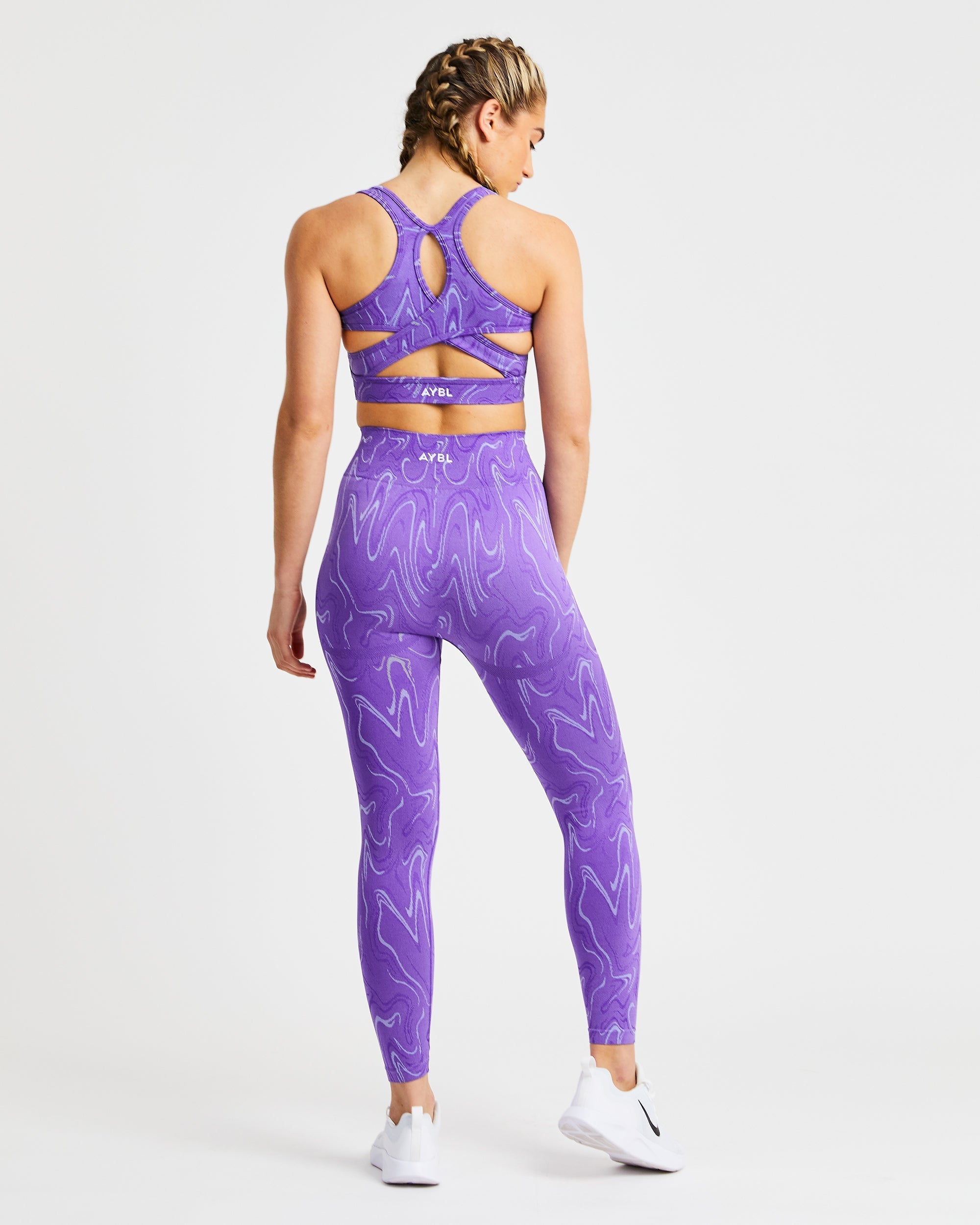 Legging sans couture Velocity - Violet