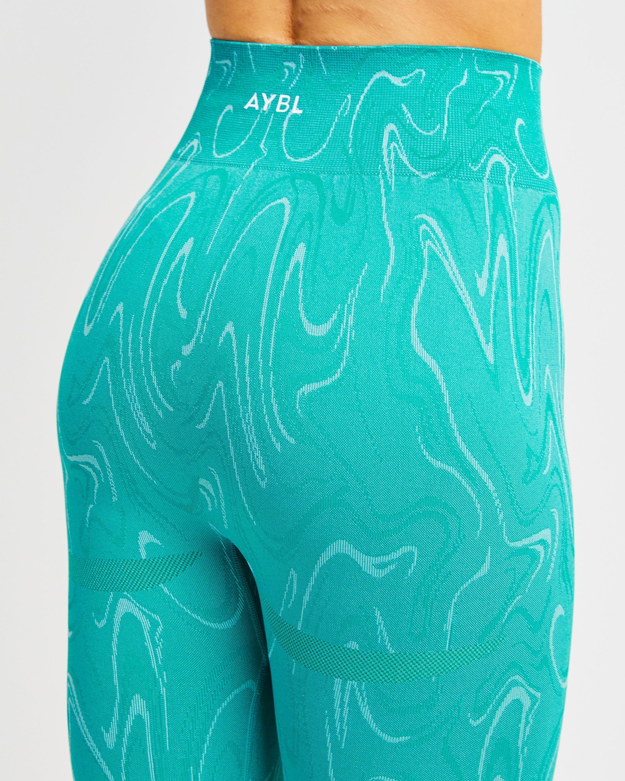 Legging sans couture Velocity - Turquoise