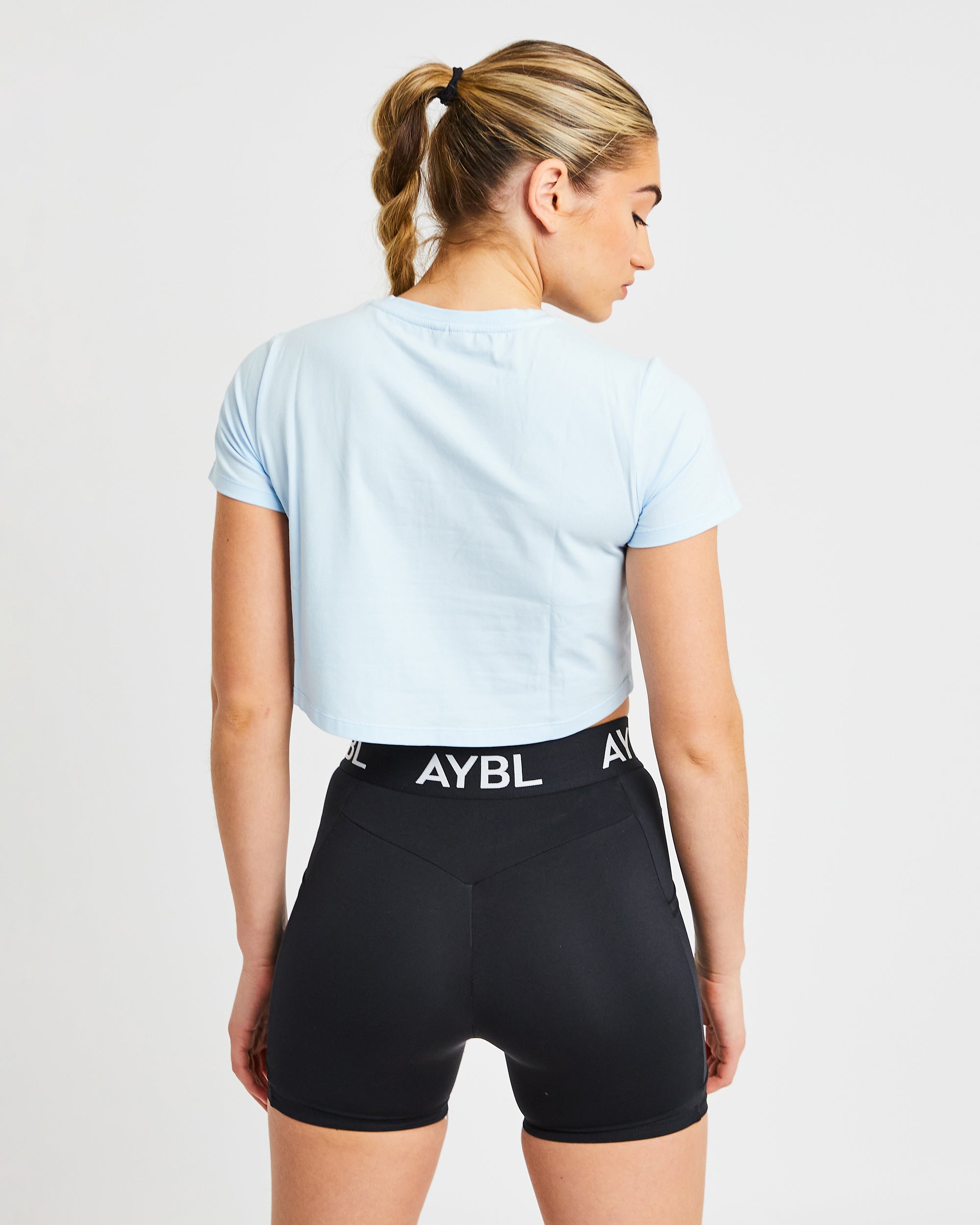 Crop-T-Shirt – Blau