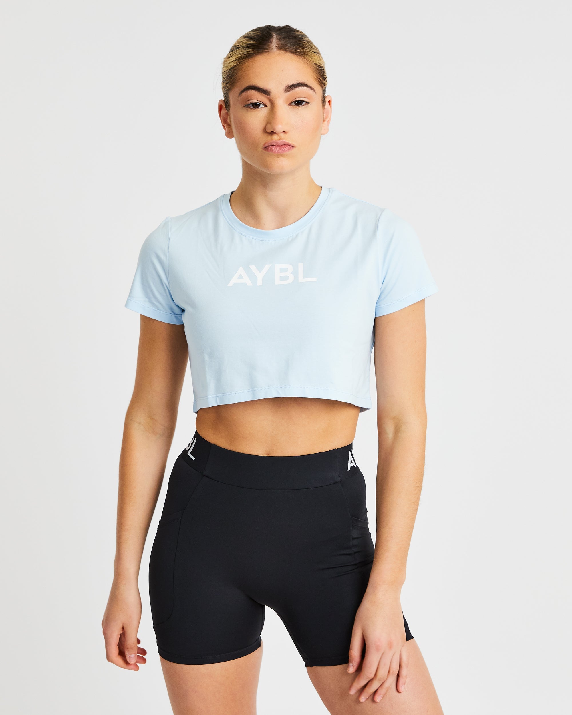 Crop-T-Shirt – Blau