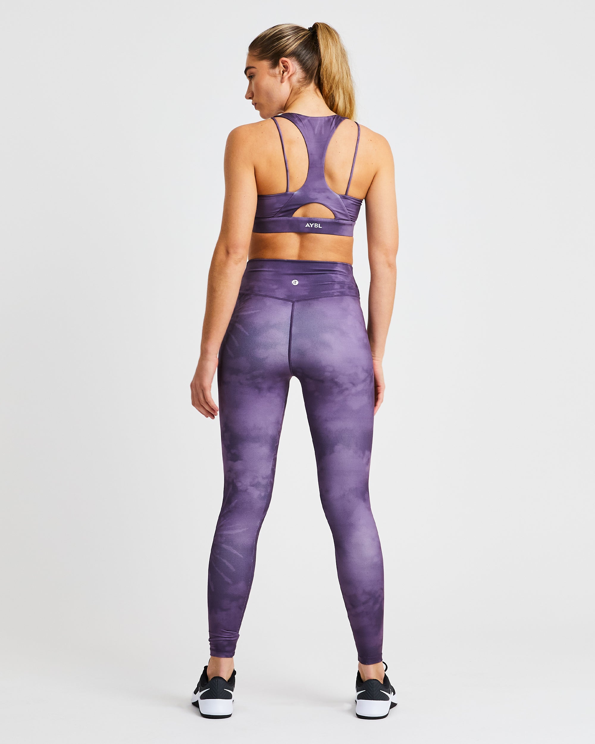 Core Sports Bra - Purple Tie Dye