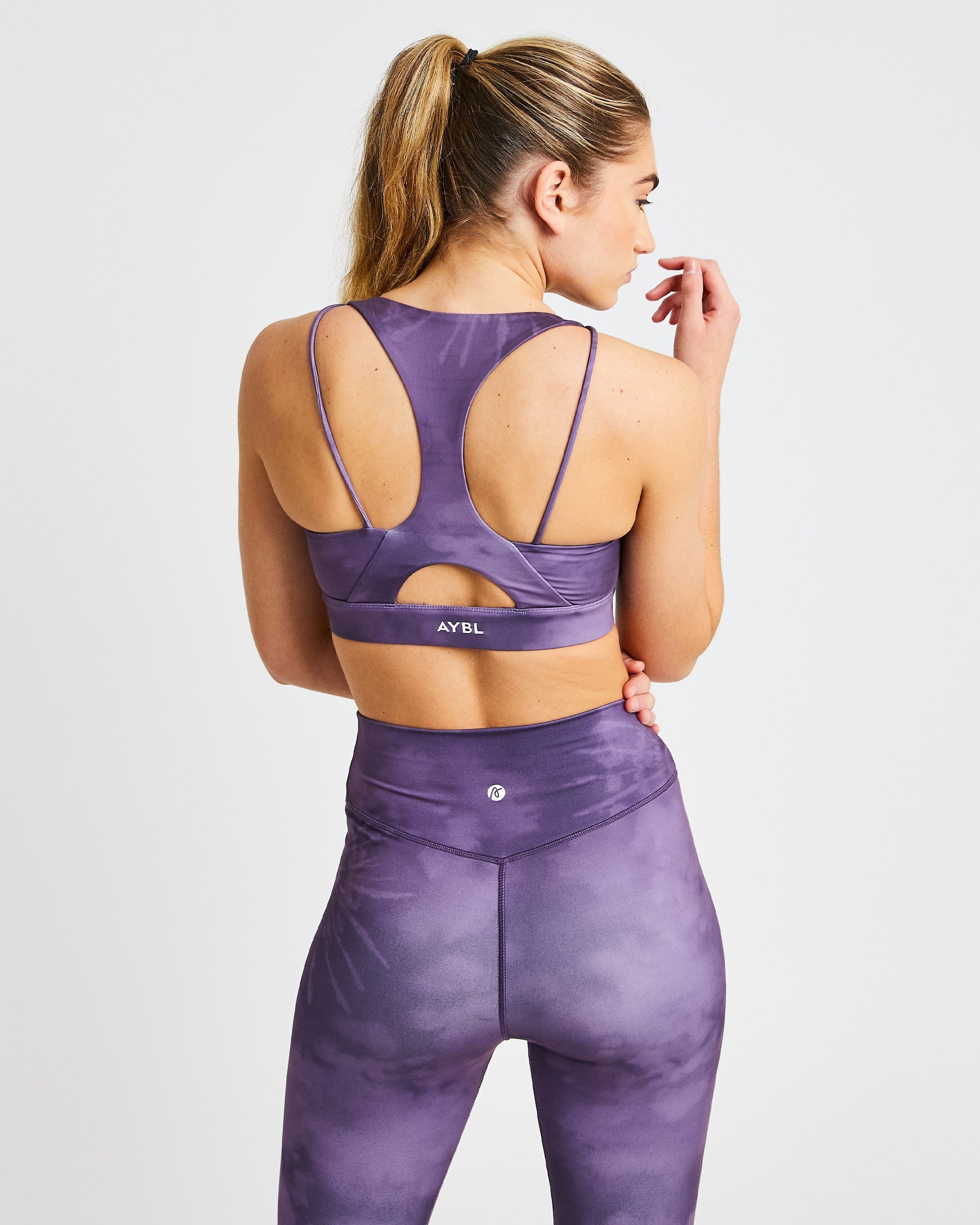 Soutien-gorge de sport Core - Violet Tie Dye