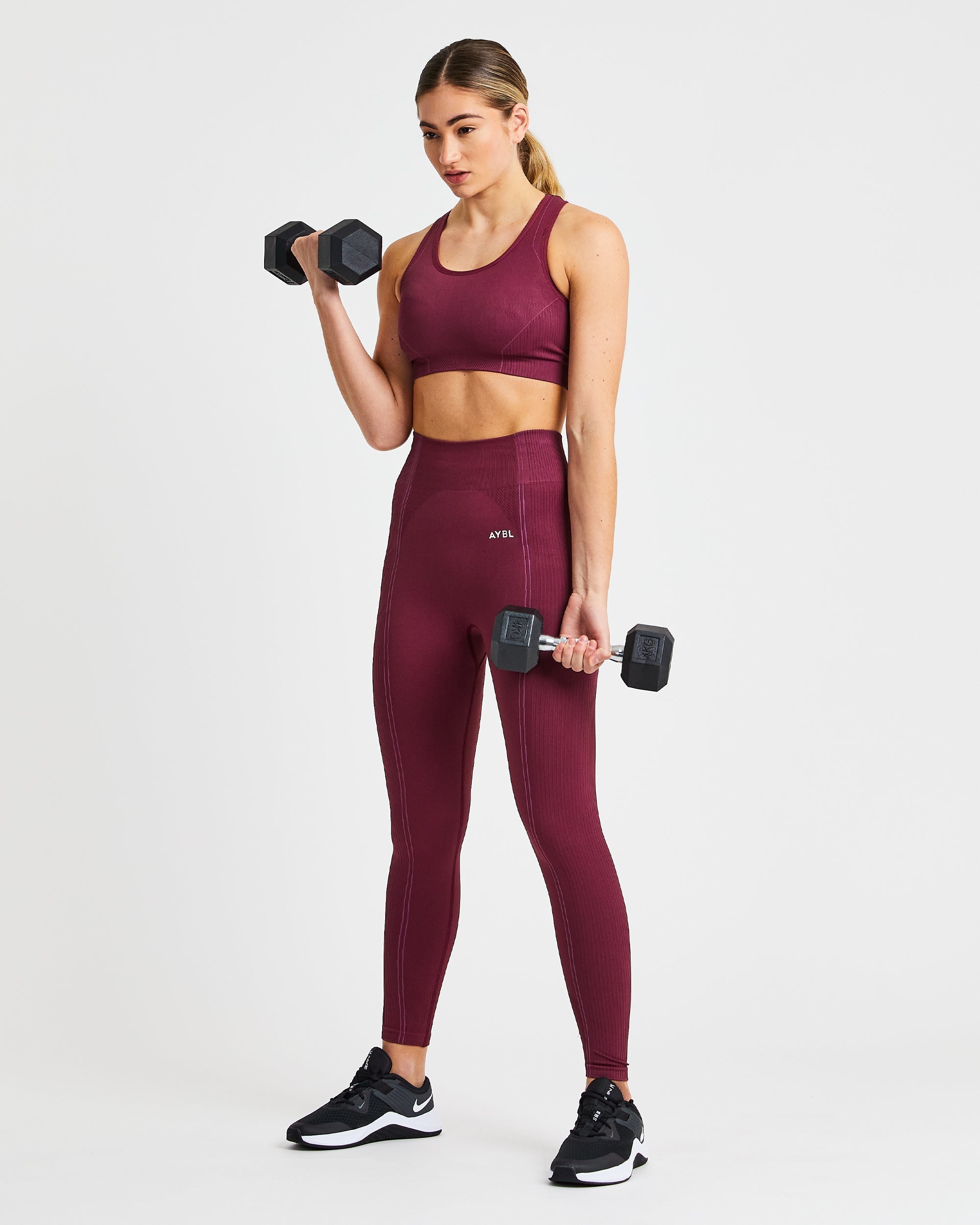 Soutien-gorge de sport sans couture Reflex - Prune