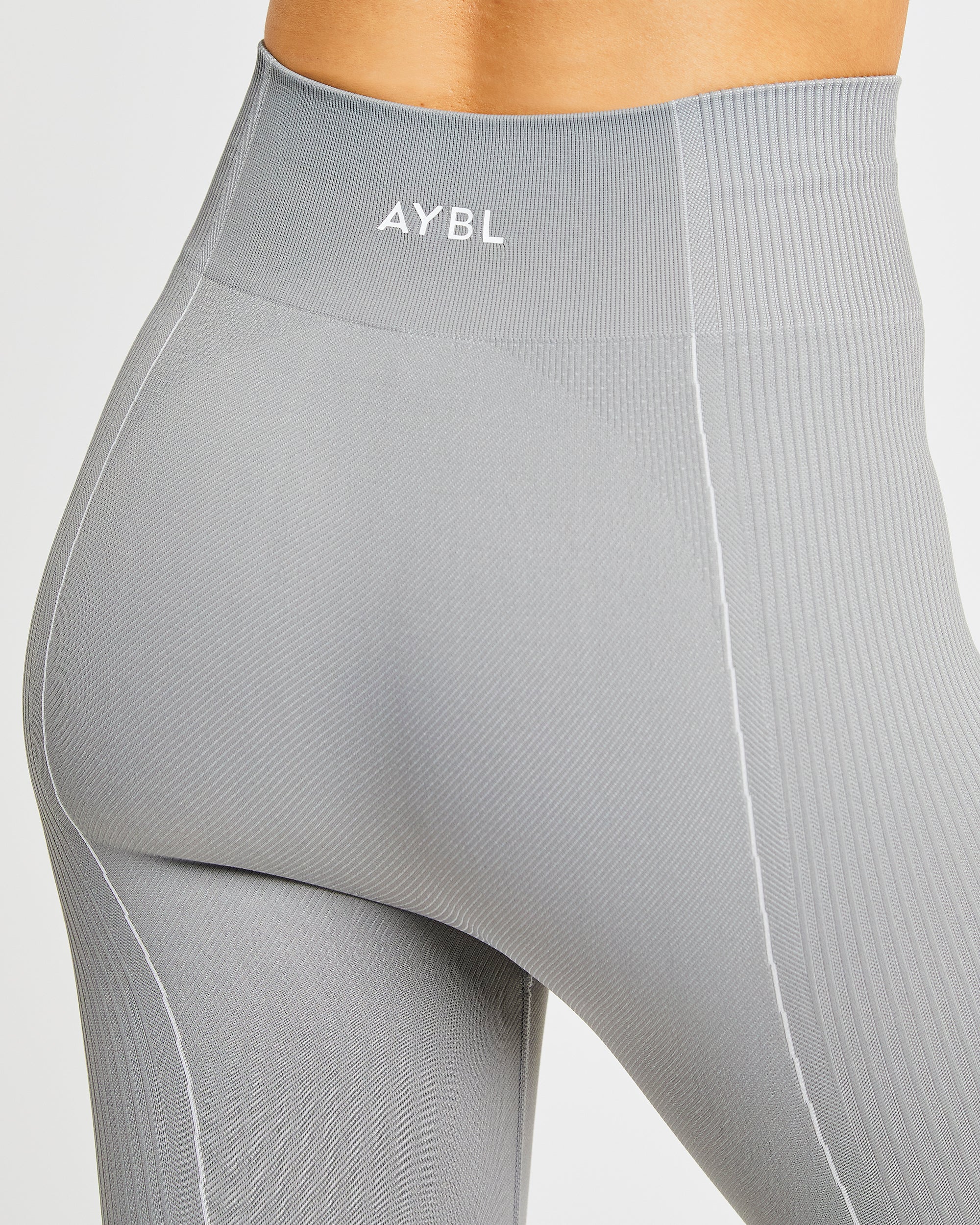 Nahtlose Reflex-Leggings – Grau