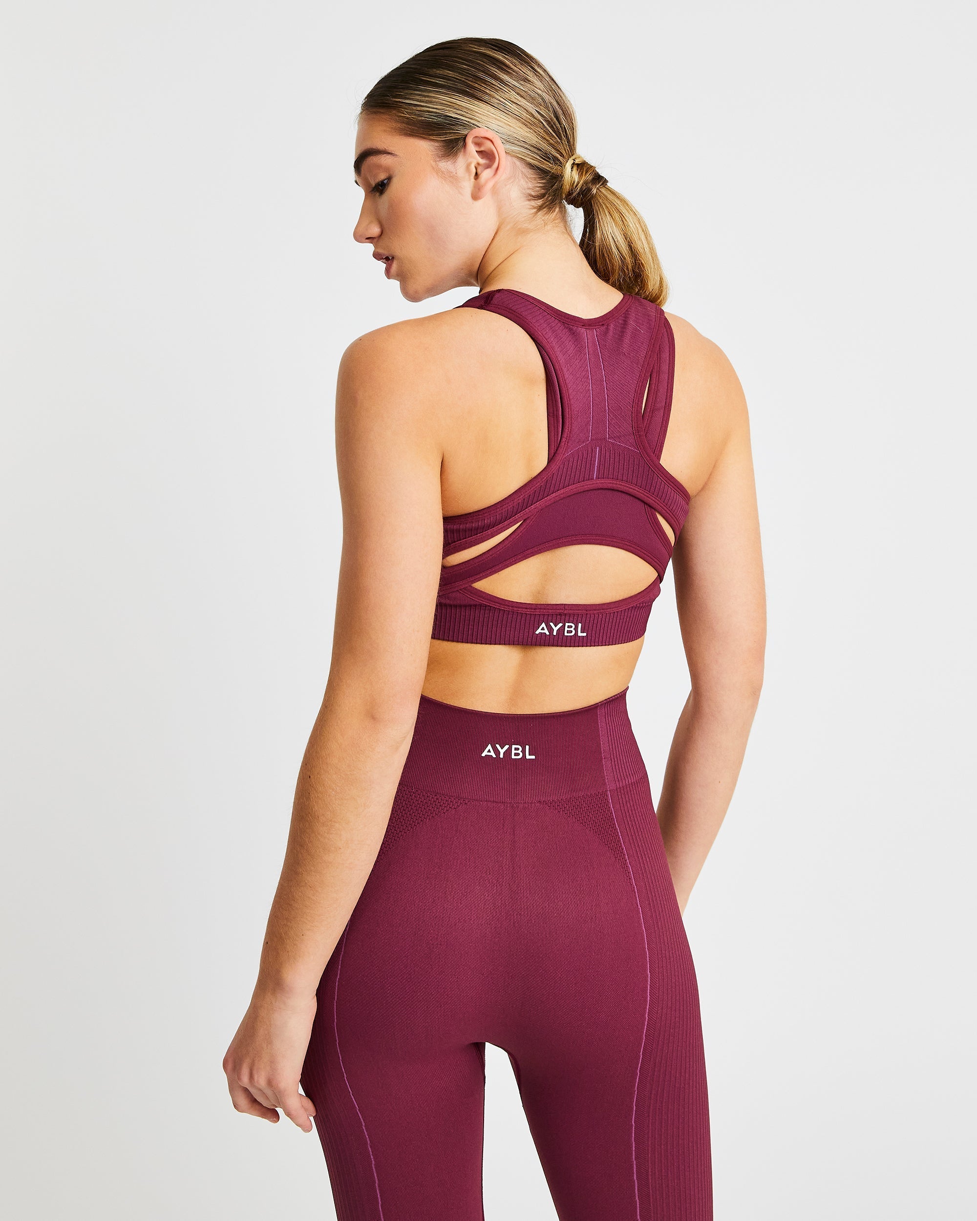 Soutien-gorge de sport sans couture Reflex - Prune