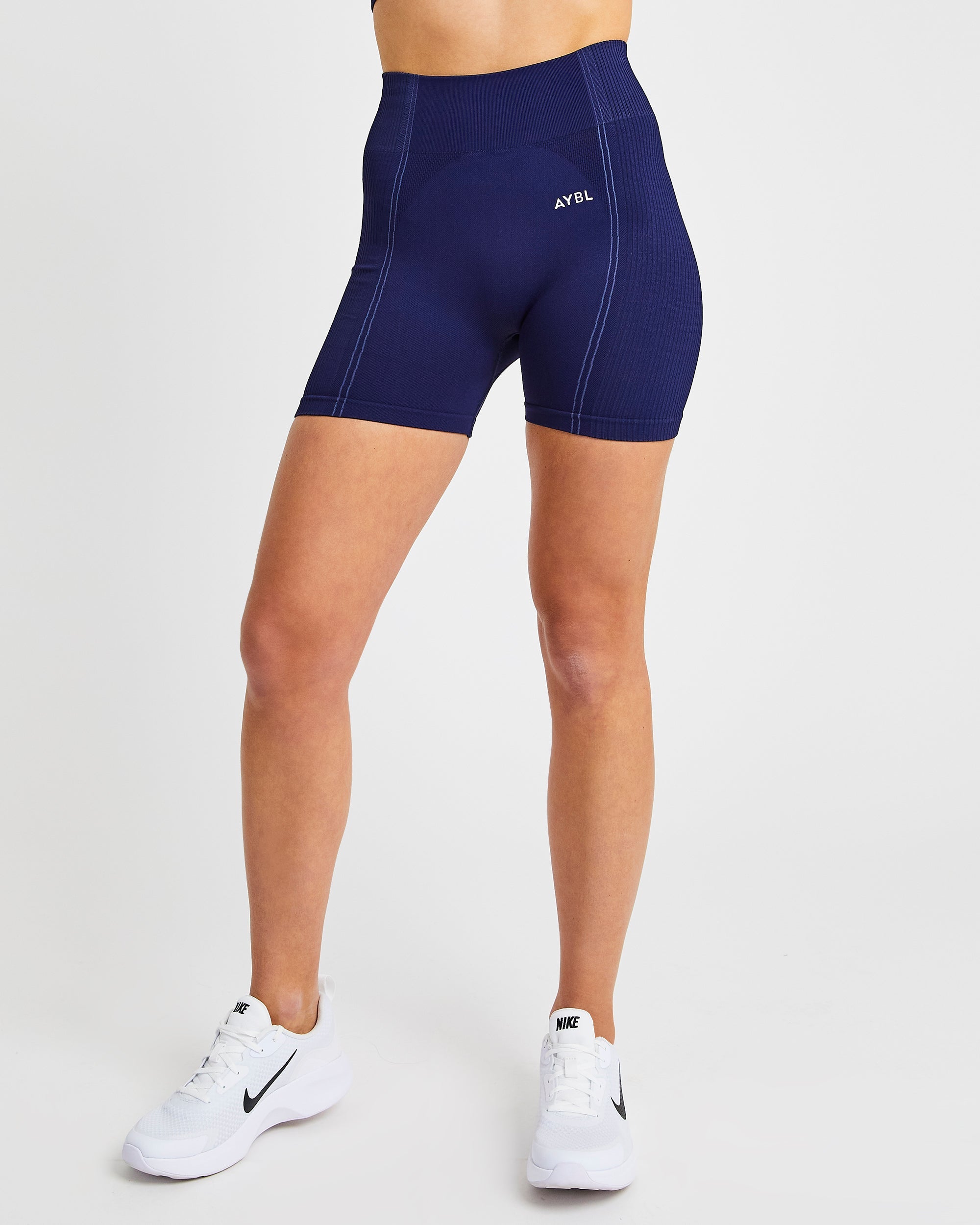 Nahtlose Reflex-Shorts – Königsblau