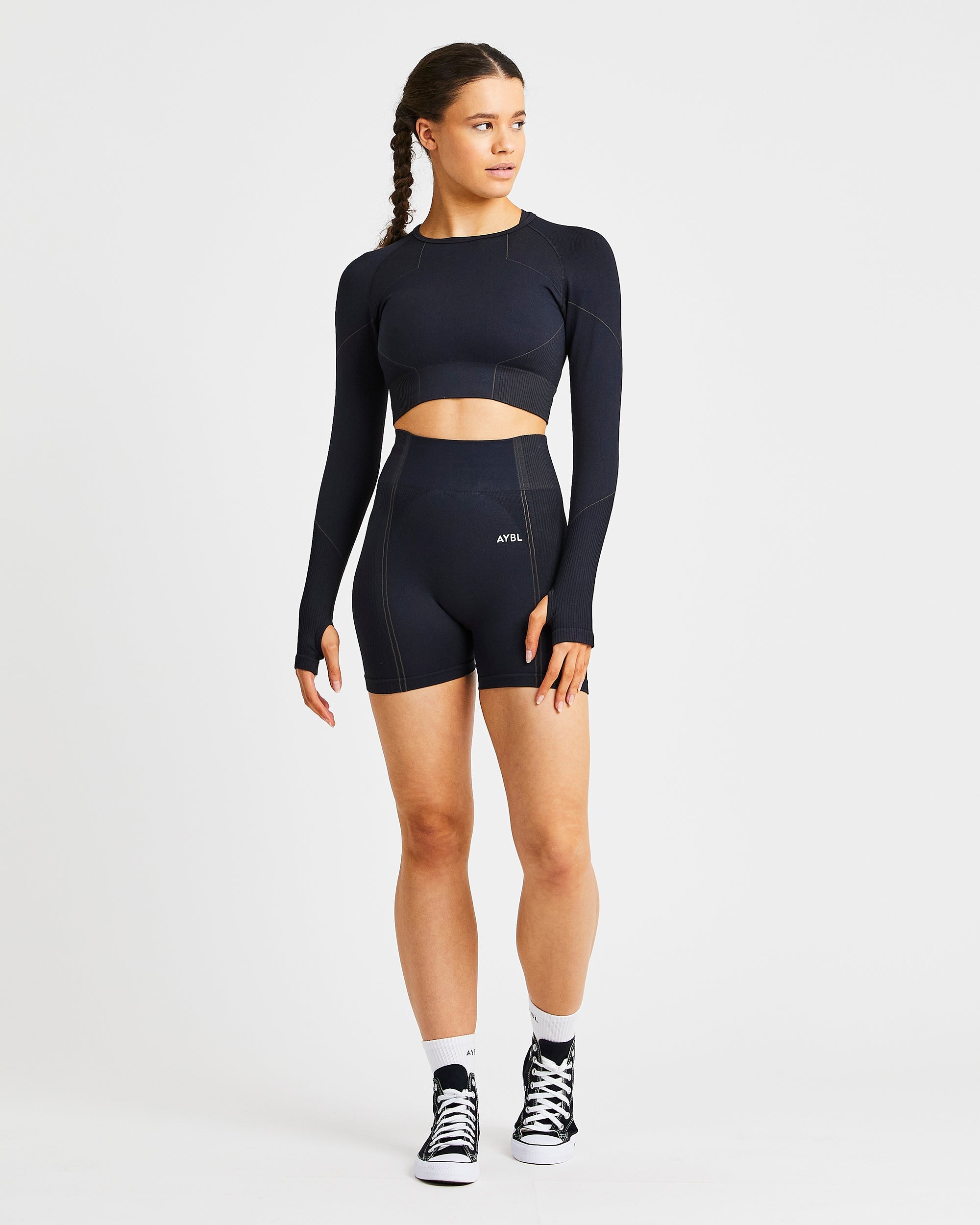 Short sans couture Reflex - Noir