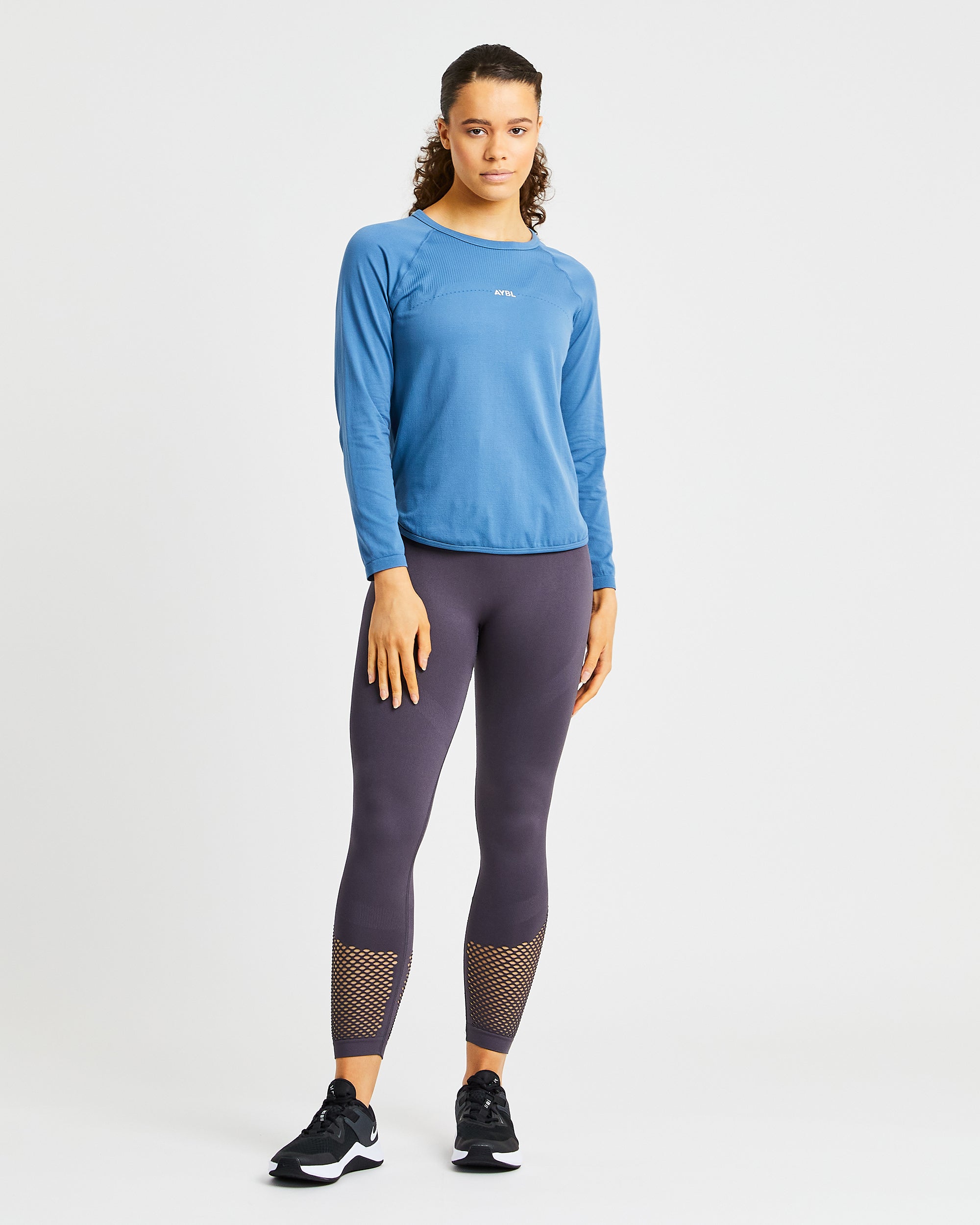 Reform Seamless Long Sleeve T Shirt - Petrol Blue