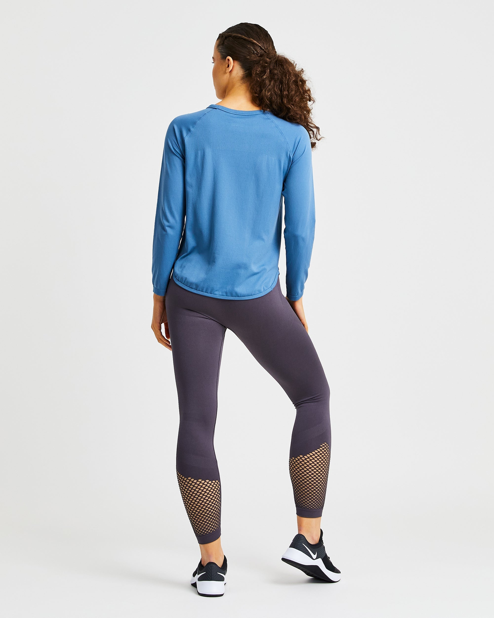 Reform Seamless Long Sleeve T Shirt - Petrol Blue