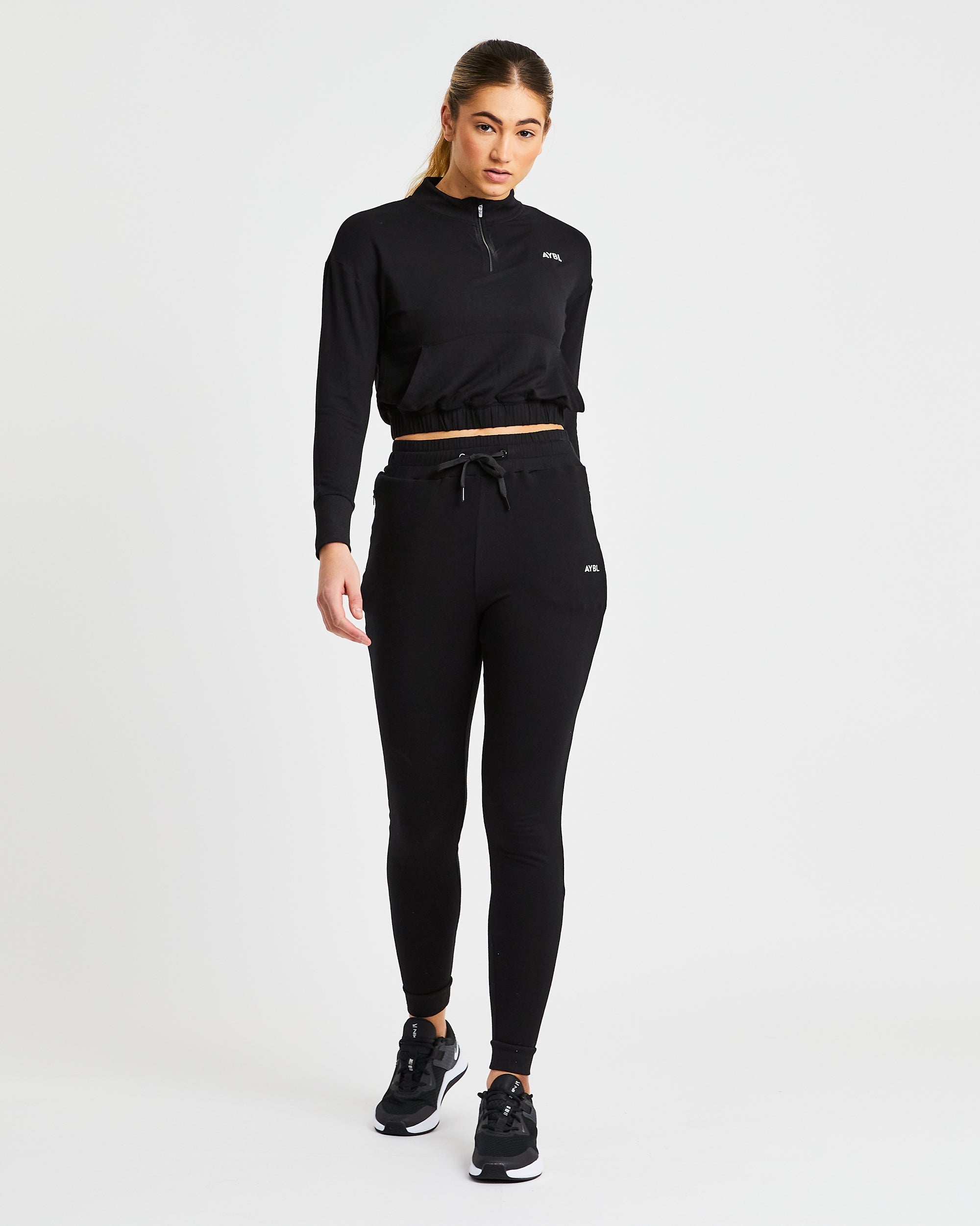 Studio 1/2 Zip Pullover - Black