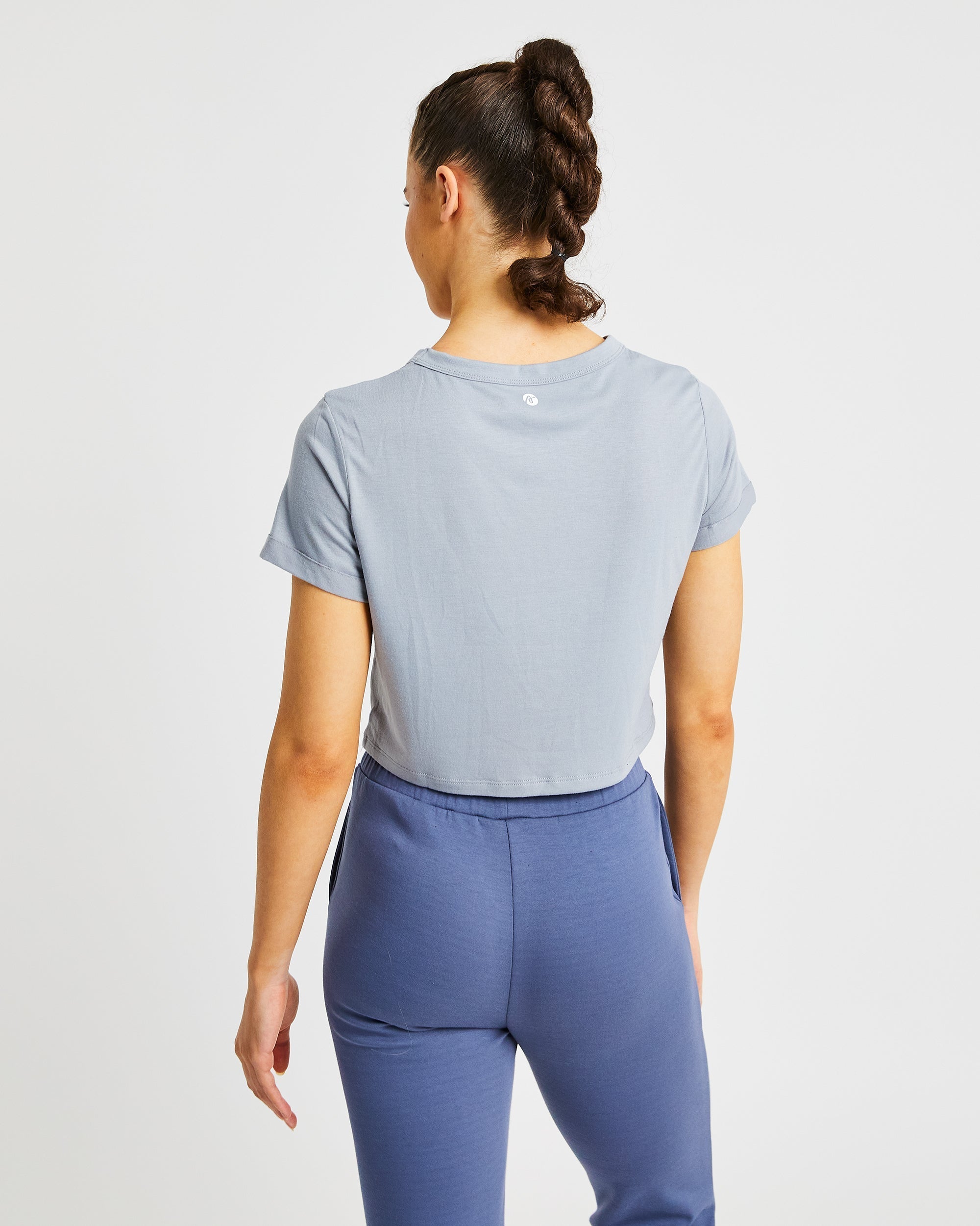 Element Crop Top – Aschgrün