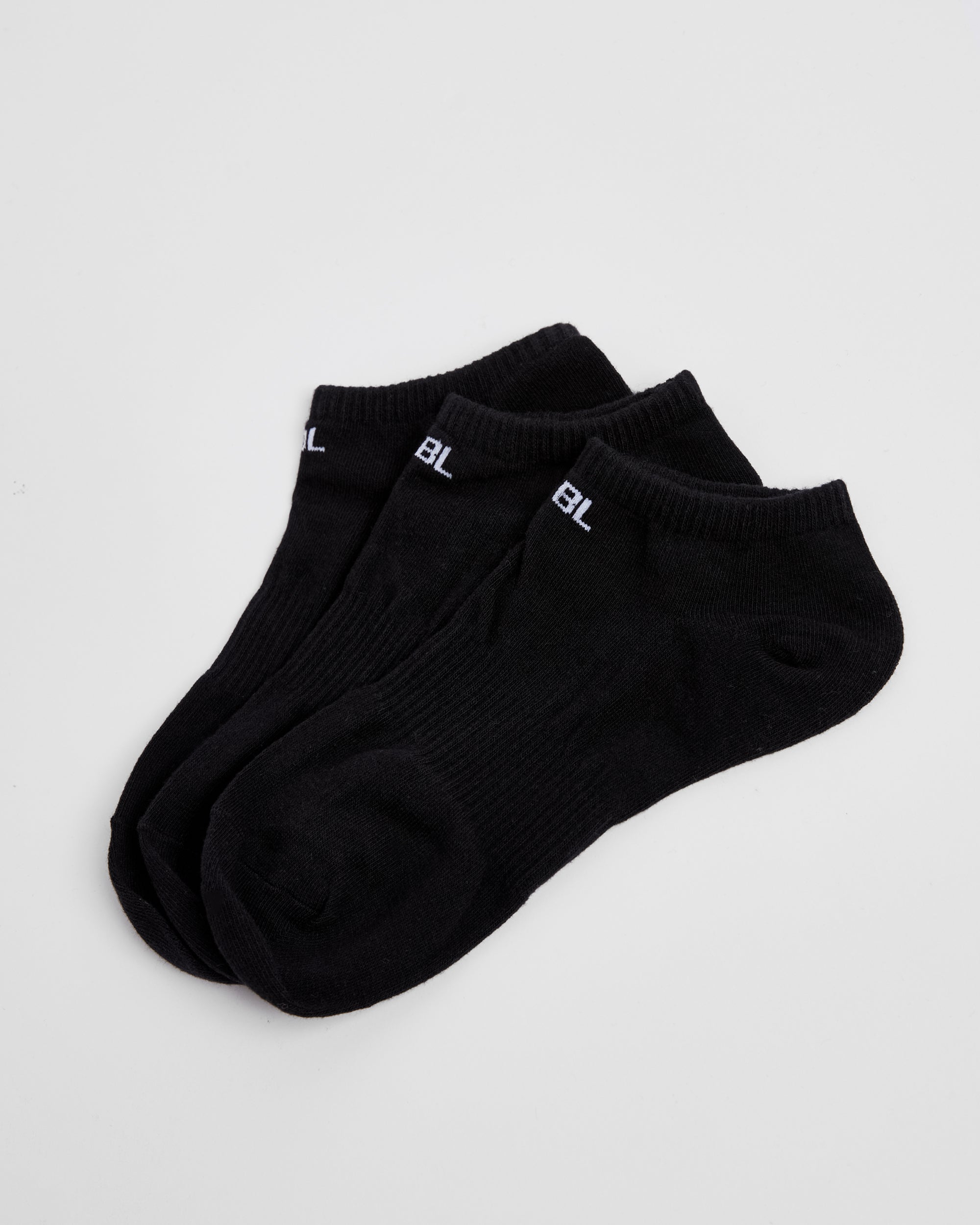 Everyday Sneaker-Socken (3er-Pack) – Schwarz