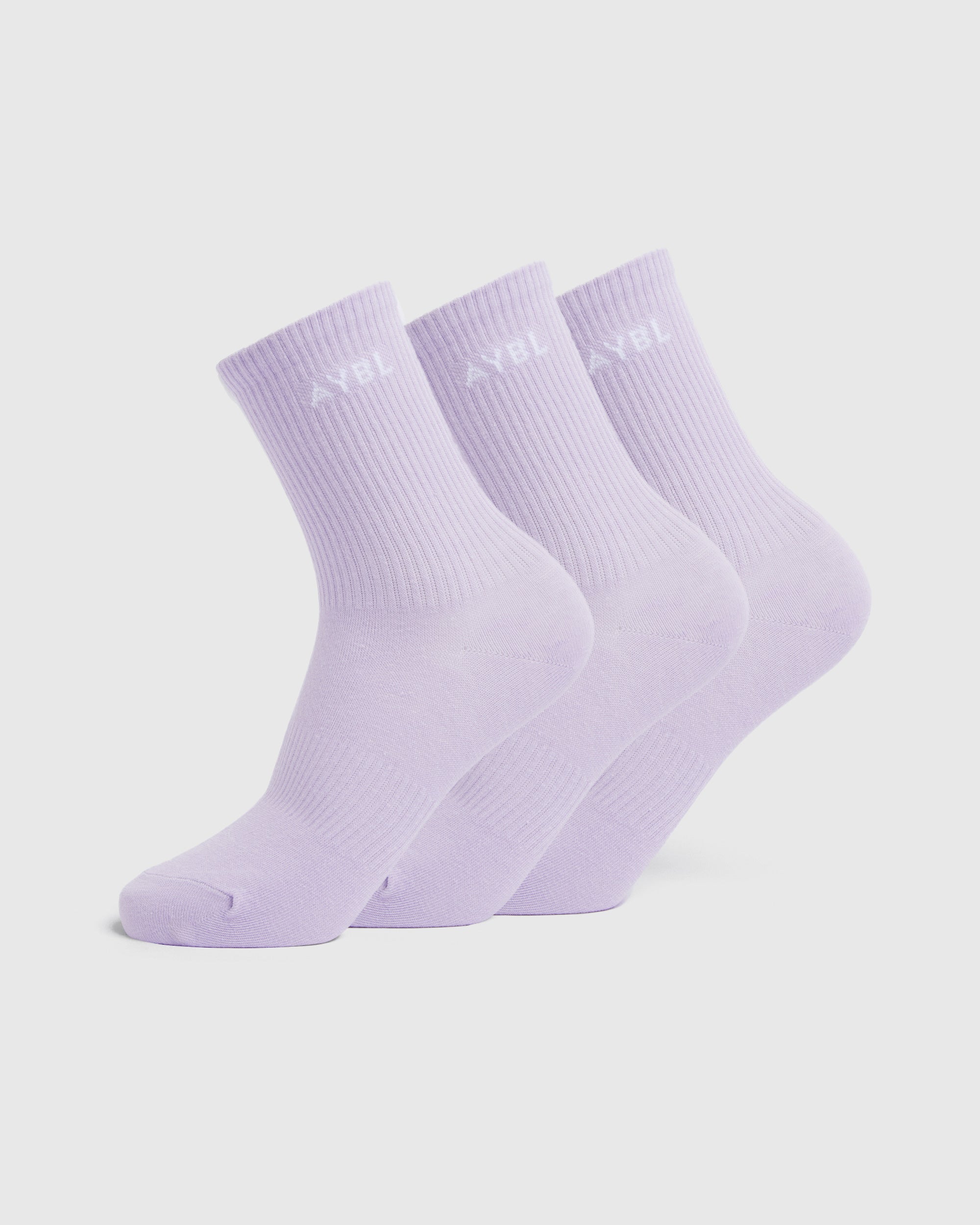 Everyday Crew Socken (3er-Pack) – Lila